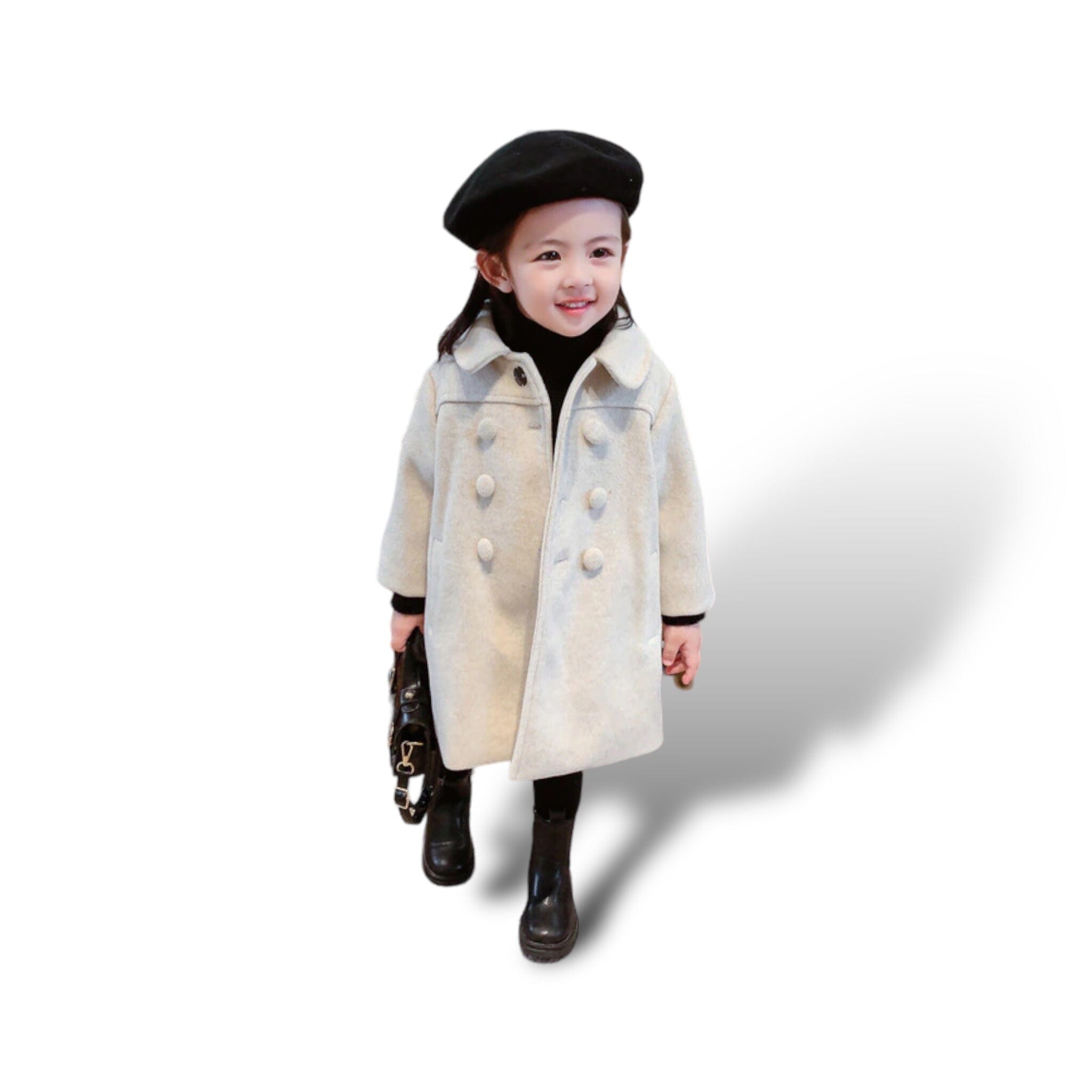 Darling Double Breasted Coat Girls Clothing Baby Boujee Beige 2T 