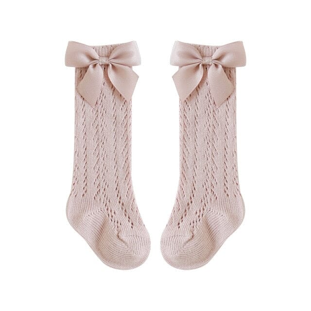 Spanish Style Cotton Mesh Socks Shoes + Socks USAdrop Pink S 