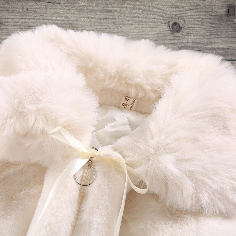 Plush Fur Coat Girls Clothing Baby Boujee 