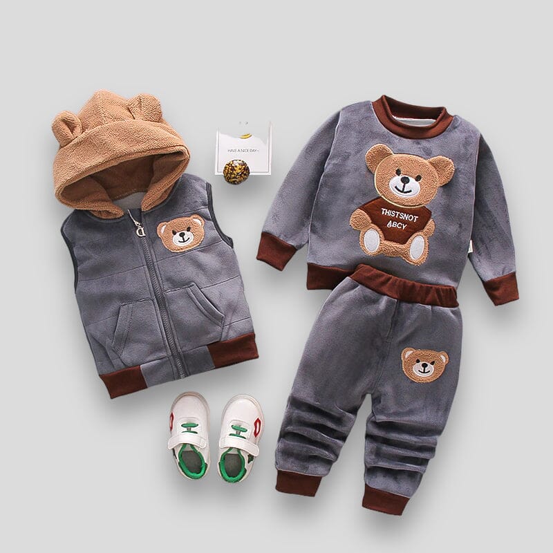 Boys Charmers Tracksuit Set Boys Clothing Baby Boujee Grey 6M 