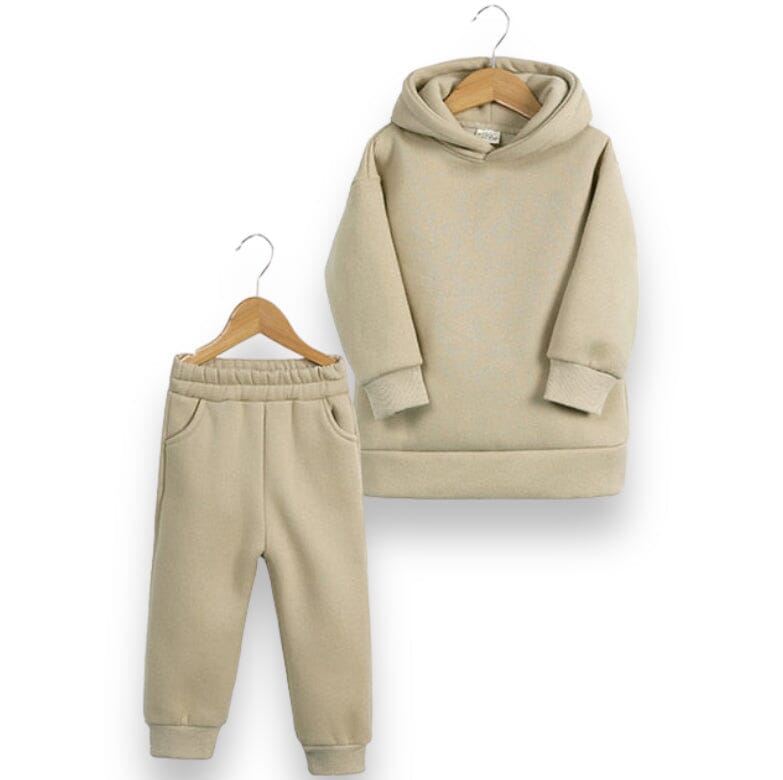 Girls Oversized Swagger Set Unisex Clothing Baby Boujee Khaki 12-24M 