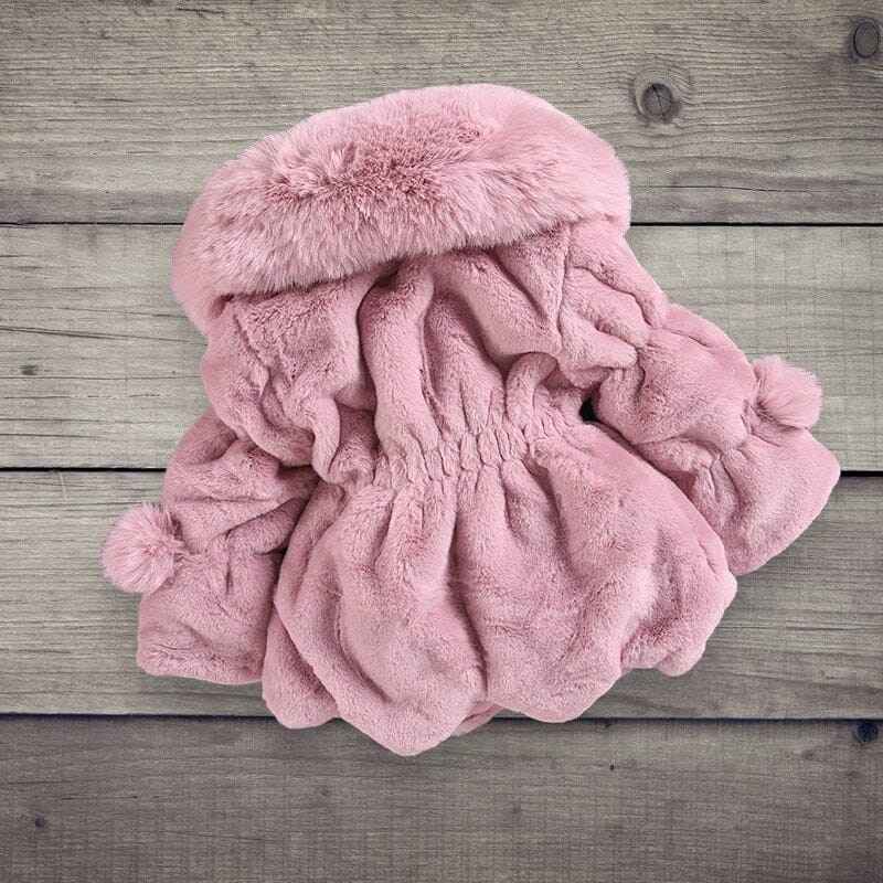 Plush Fur Coat Girls Clothing Baby Boujee 