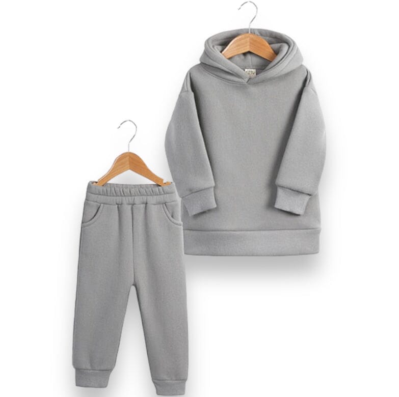 Boys Oversized Swagger Set Unisex Clothing Baby Boujee Light Grey 12-24M 