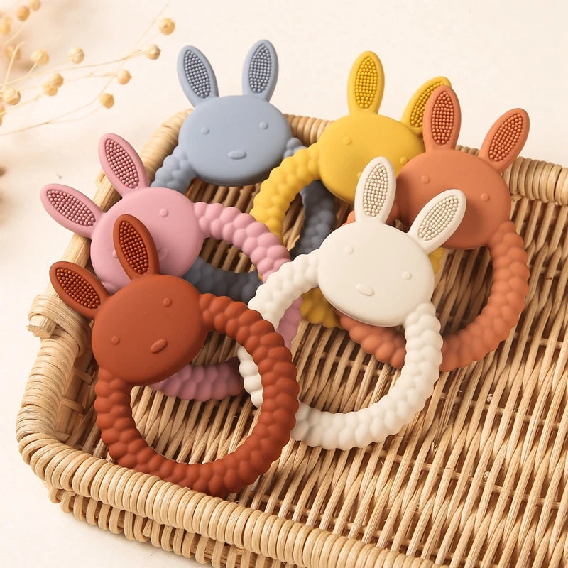 Rabbit Silicone Teether Gifts + Toys Baby Boujee 