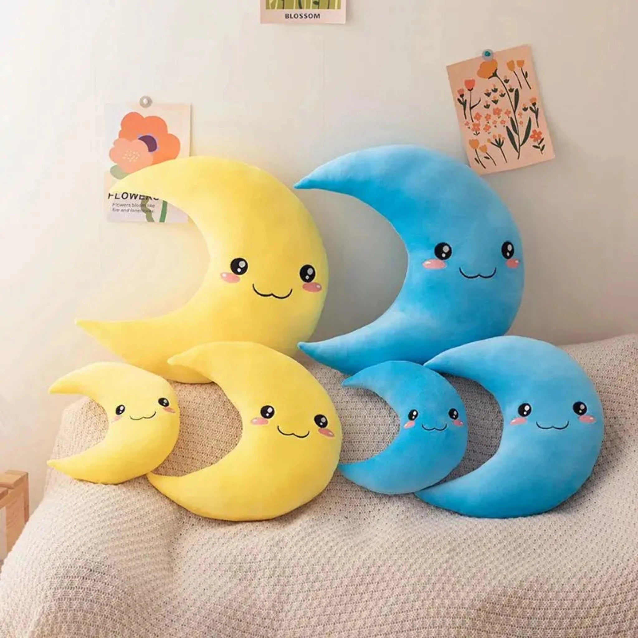 Smiley Moon Pillow Baby Boujee 