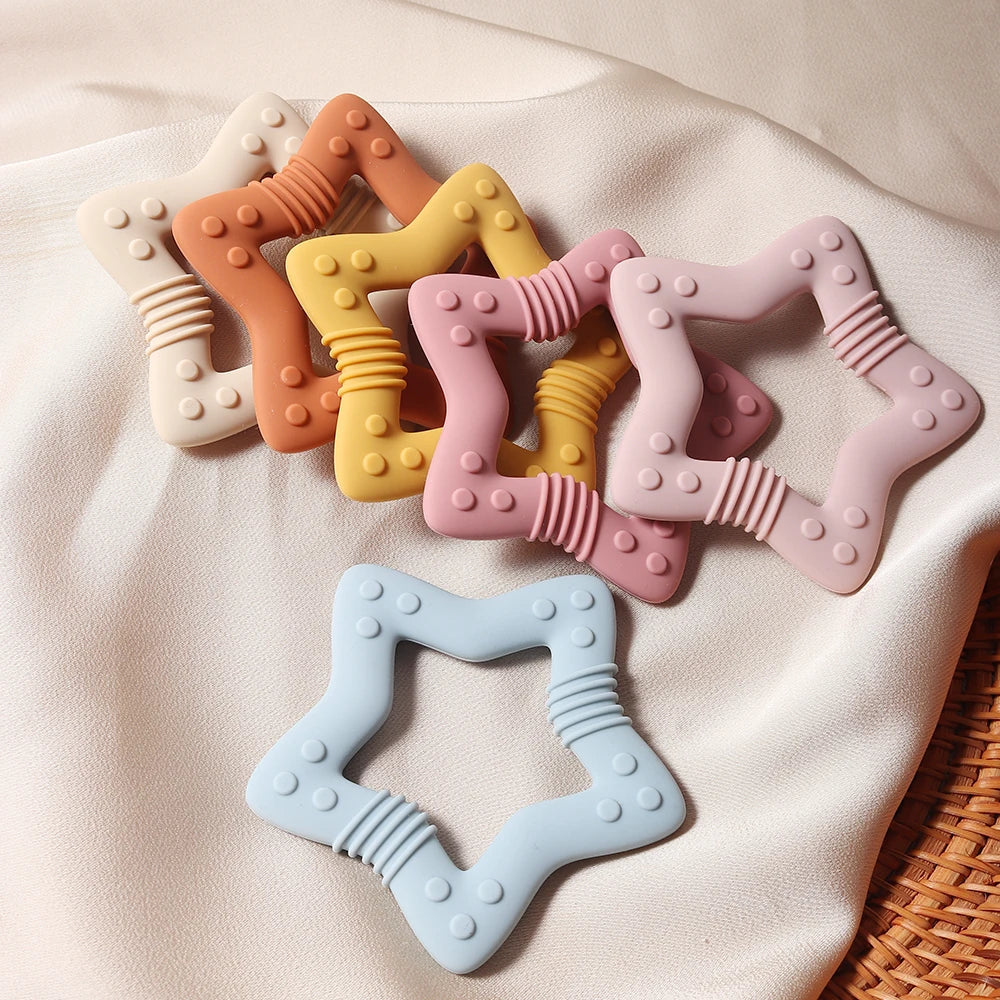 Star Heart Teether Accessories + Essentials Baby Boujee 