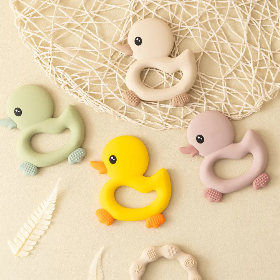 Duck Silicone Teether Accessories + Essentials Baby Boujee 