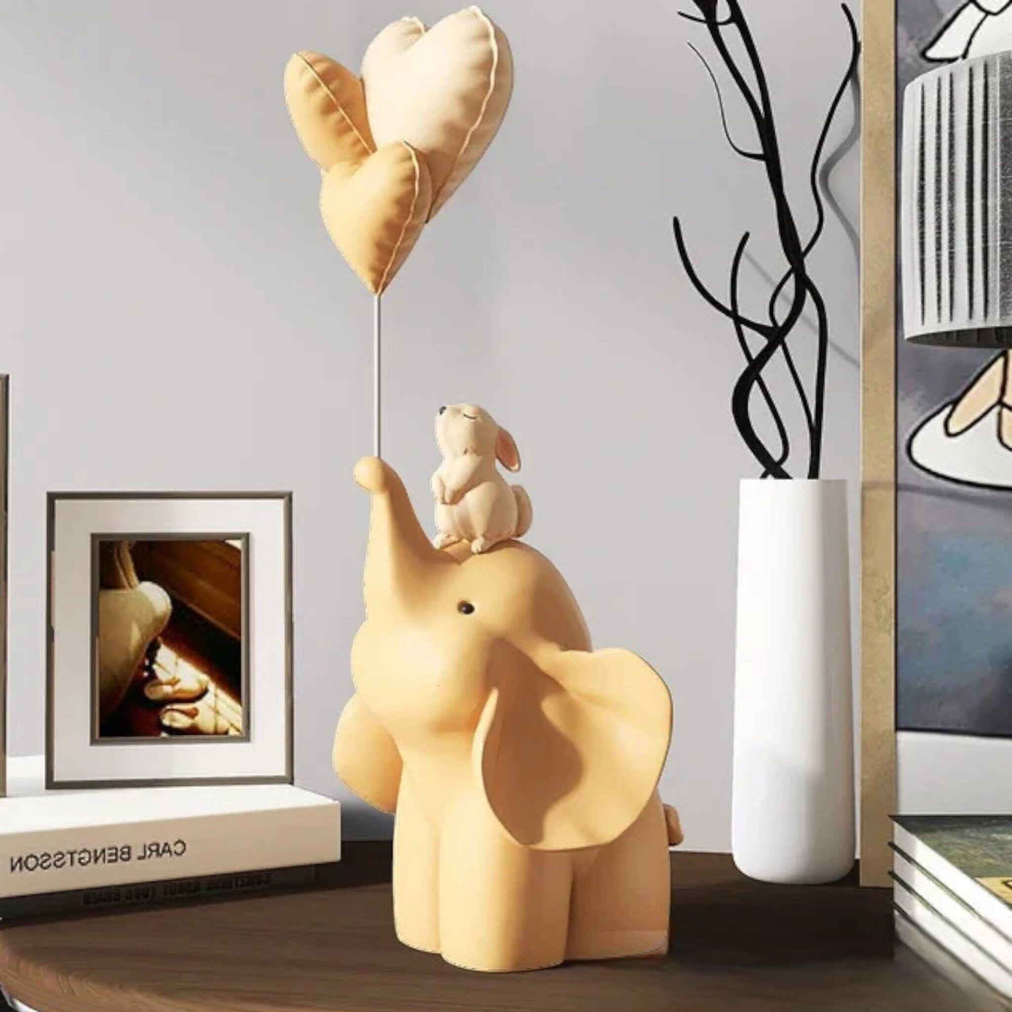 Adorable Elephant Sculpture ornaments Baby Boujee Yellow 
