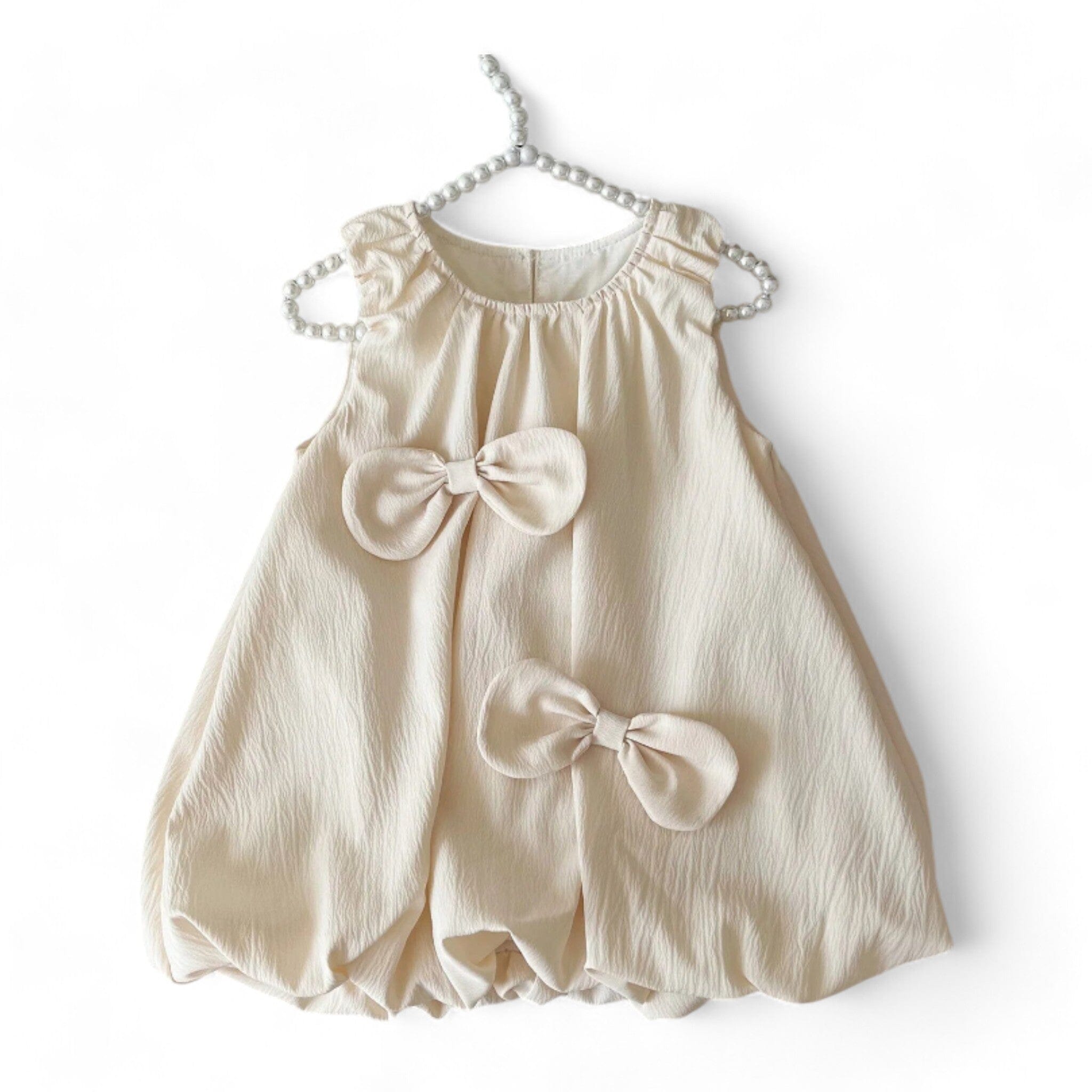 Twinkling Tulle Dress Girls Clothing Baby Boujee Beige 2-3Y Dress