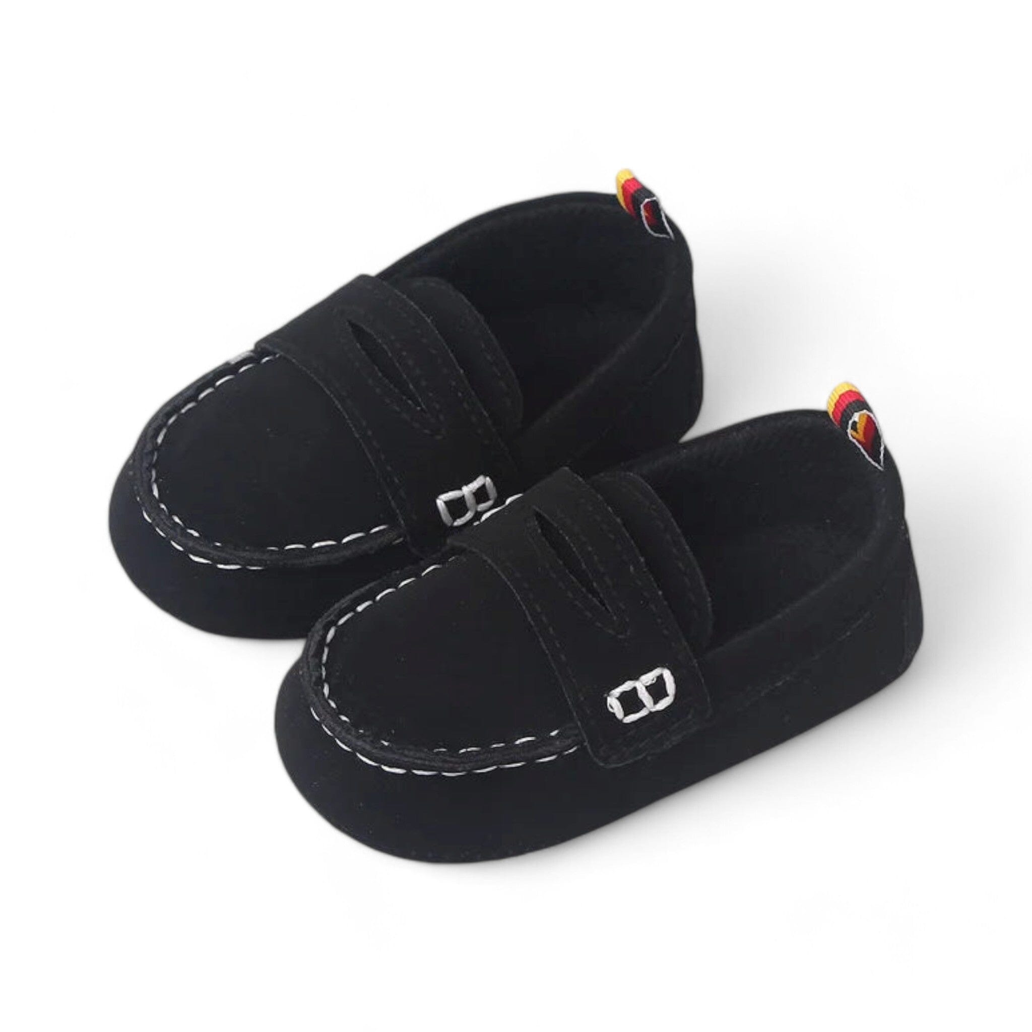 Retro Baby Shoes baby shoes Baby Boujee Black 0-6M 