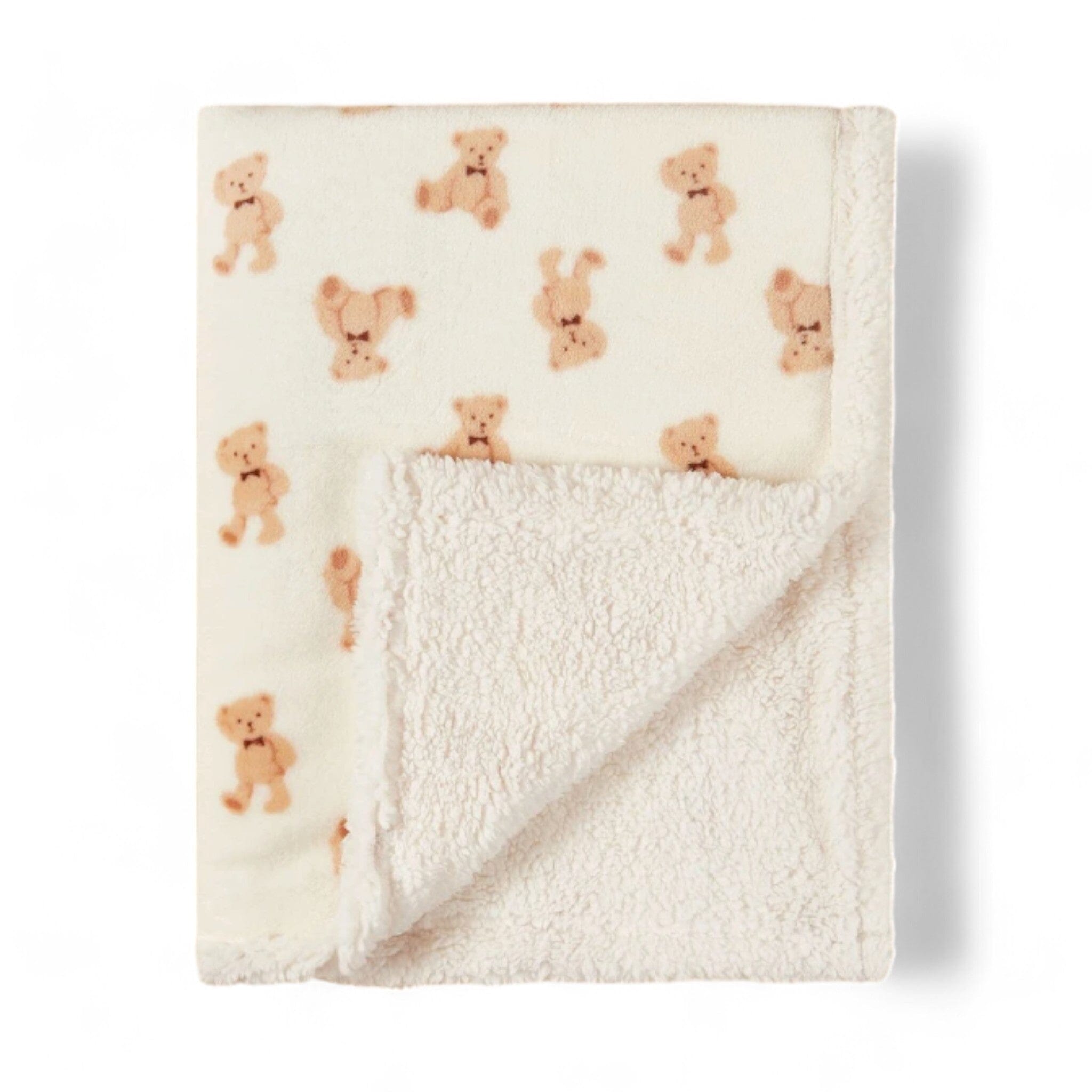 Soft Fleece Blanket Baby Boujee Coffee bear 