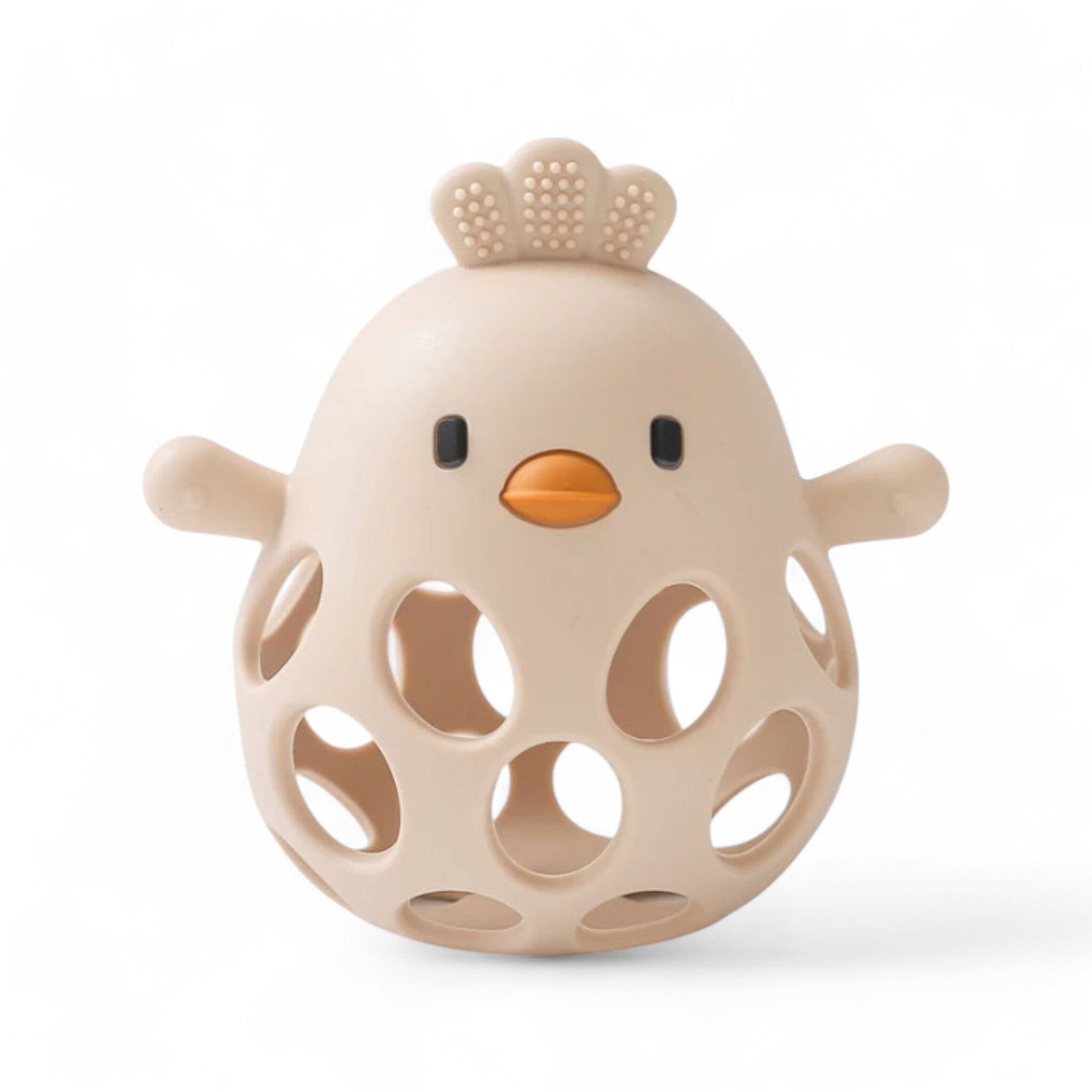 Cartoon Chick Silicone Teether Gifts + Toys Baby Boujee Beige 