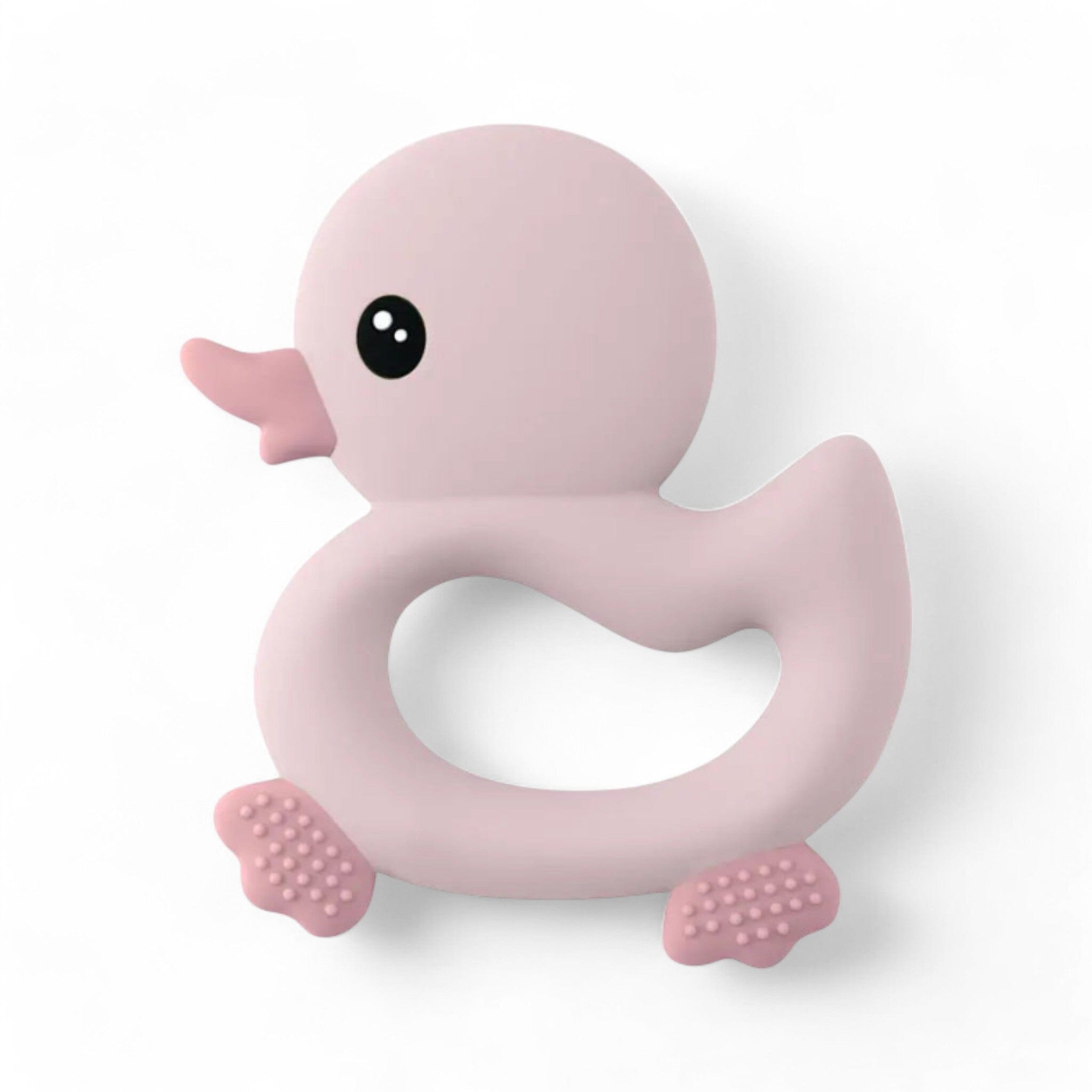 Duck Silicone Teether Accessories + Essentials Baby Boujee Pink 