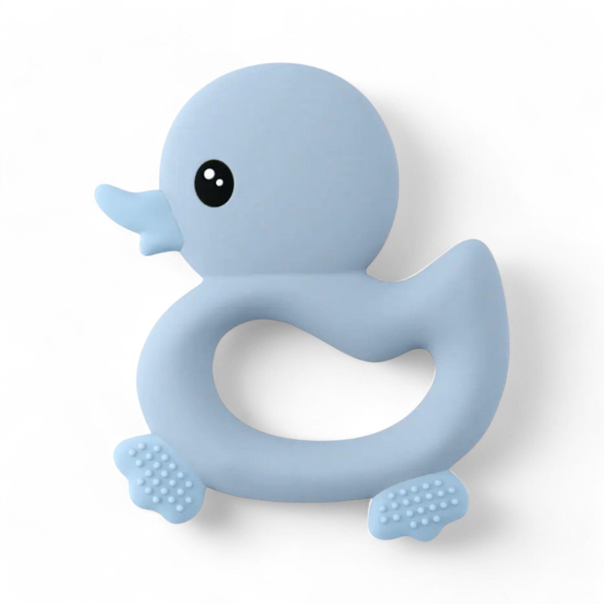 Duck Silicone Teether Accessories + Essentials Baby Boujee Blue 