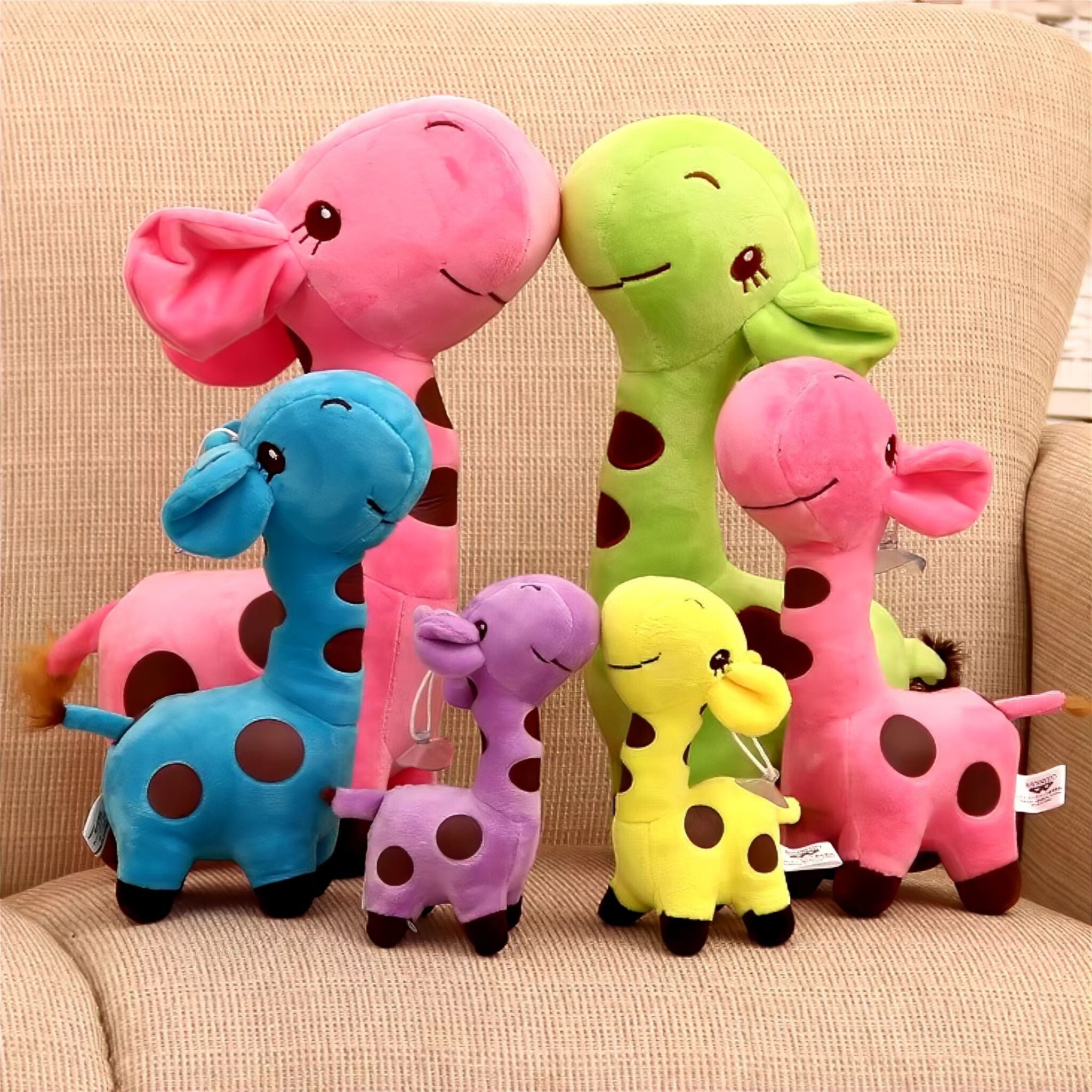 Colorful Cuddle Giraffe Baby Boujee 