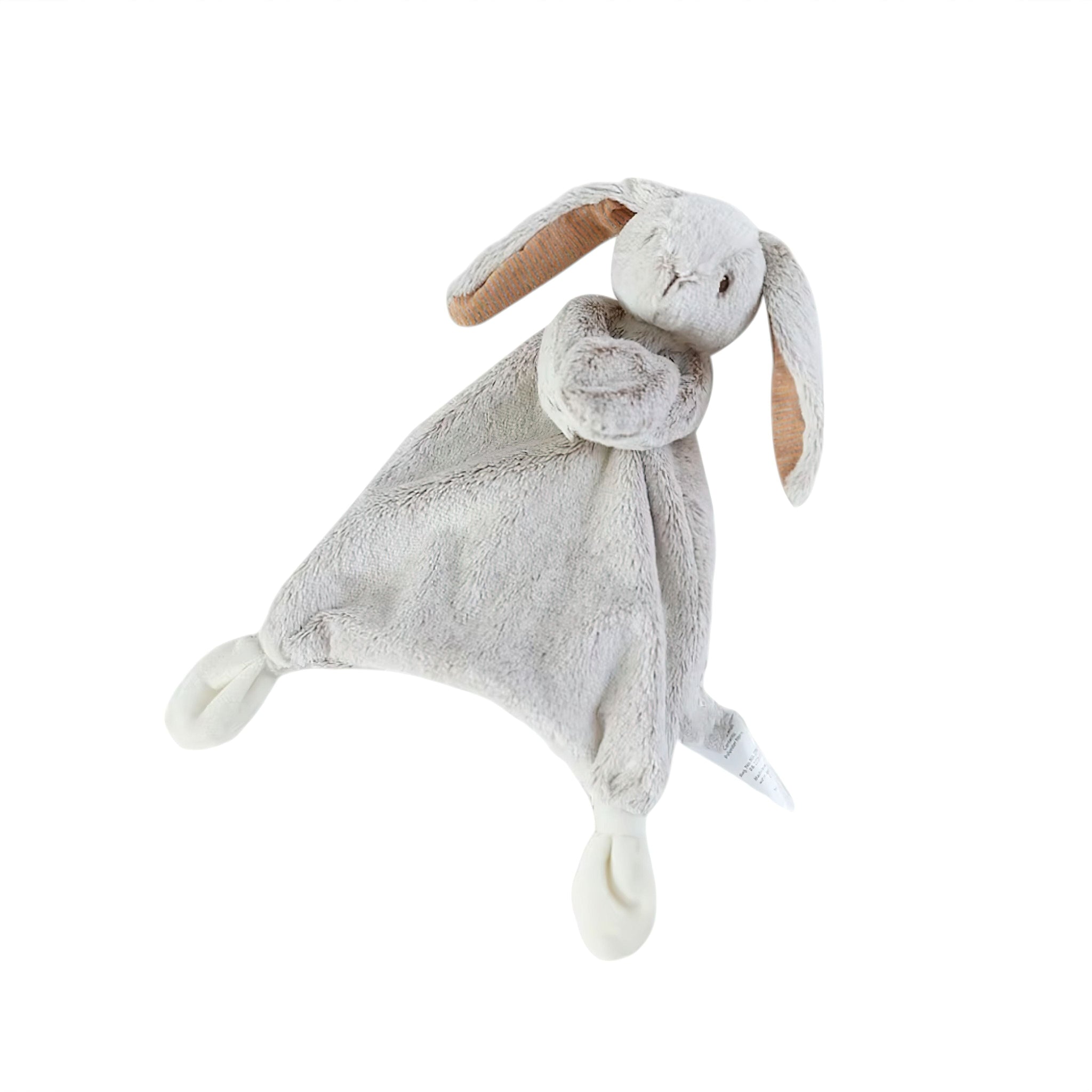 Bunny Comforter Toy Unisex Clothing Baby Boujee Light Grey + Brown 