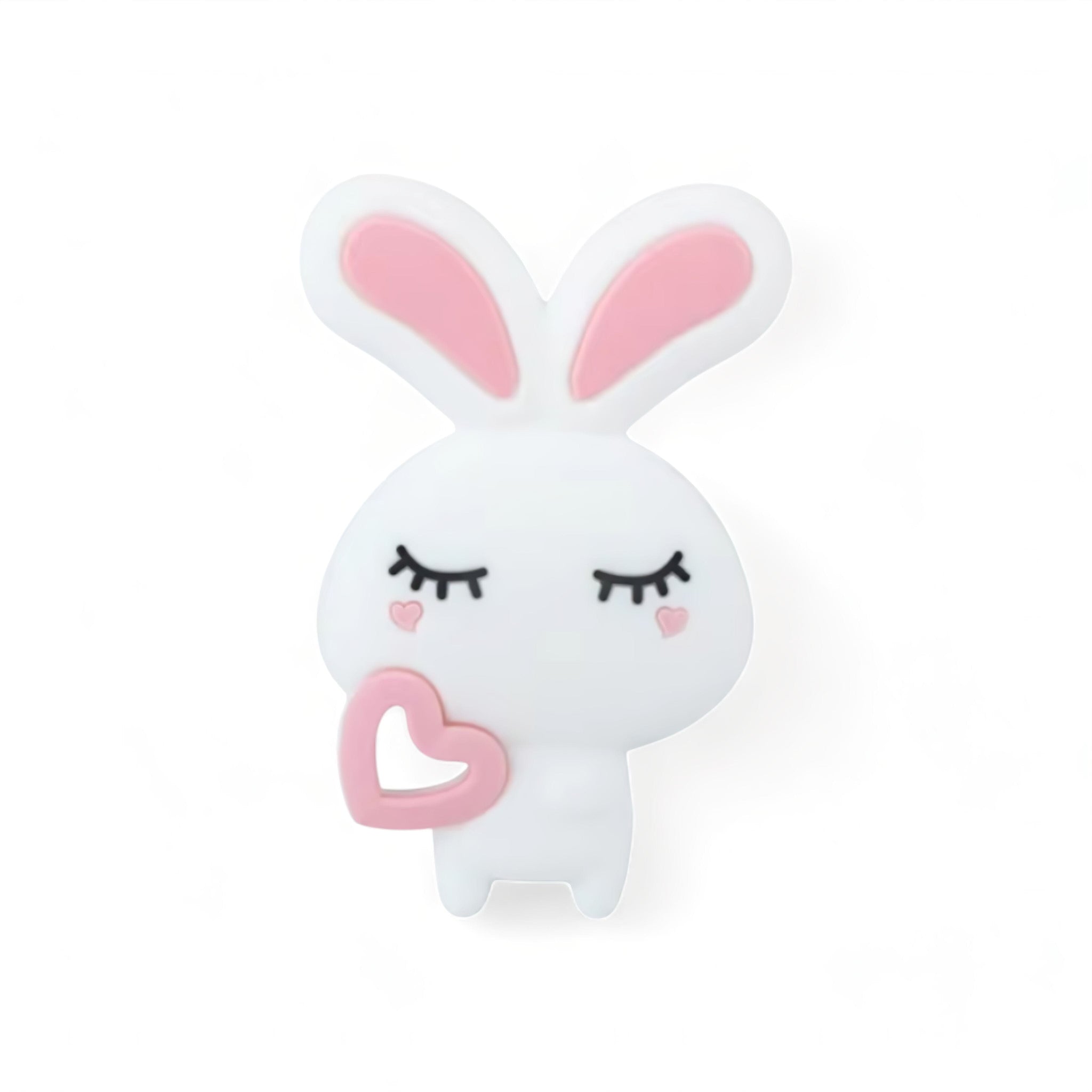 Lovely Bunny Teether Baby Boujee White 