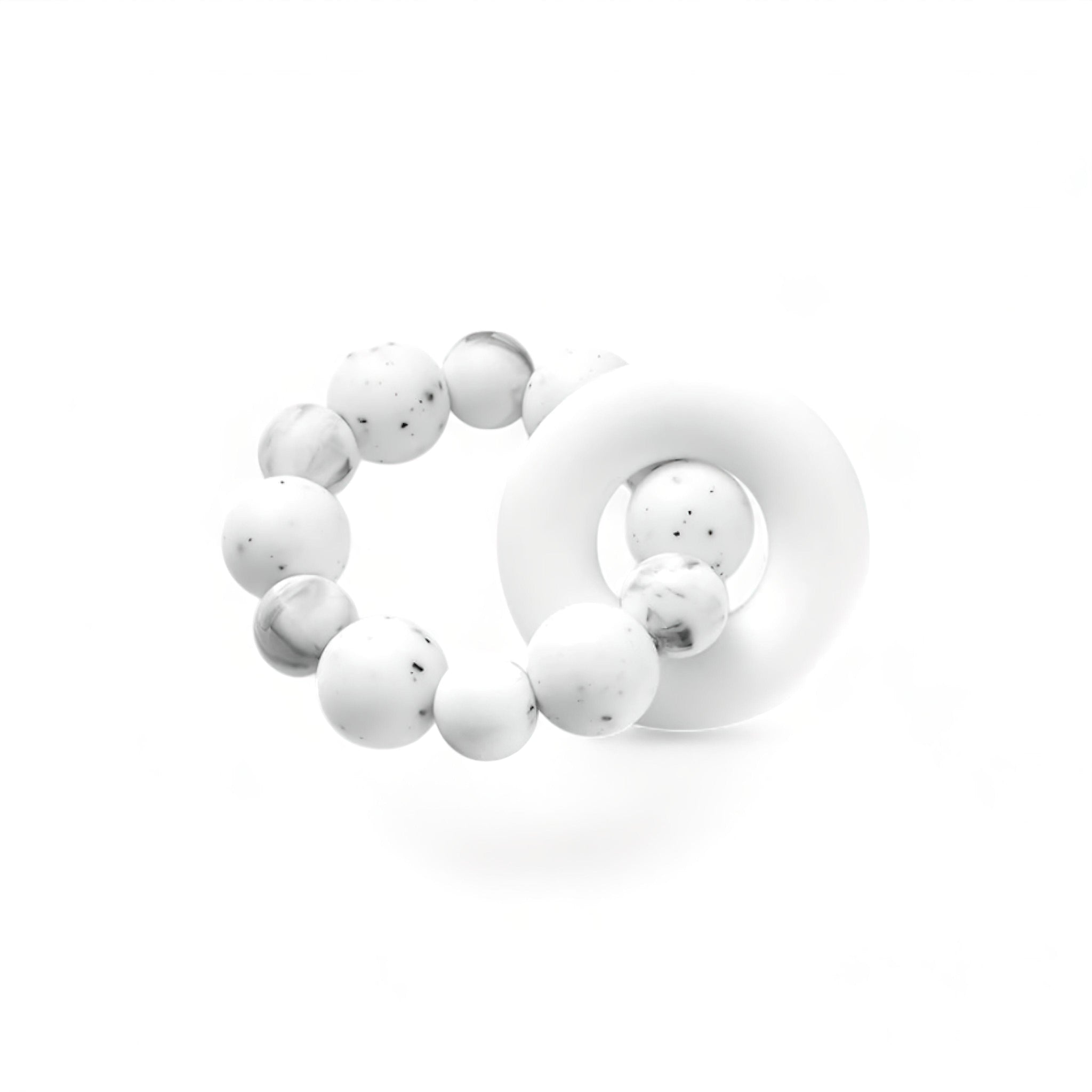 Gentle Teething Bracelet Baby Boujee White 