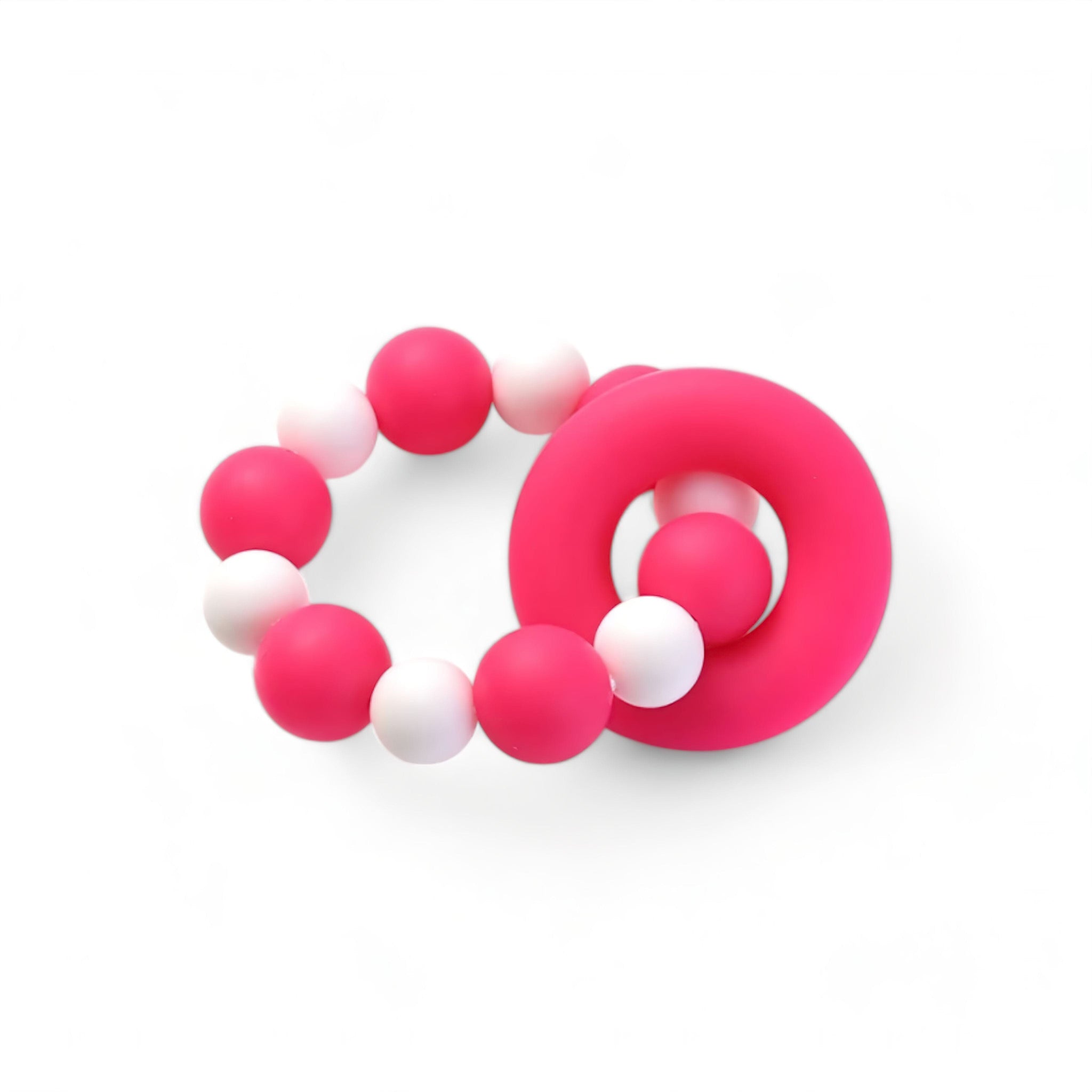 Gentle Teething Bracelet Baby Boujee Rose 
