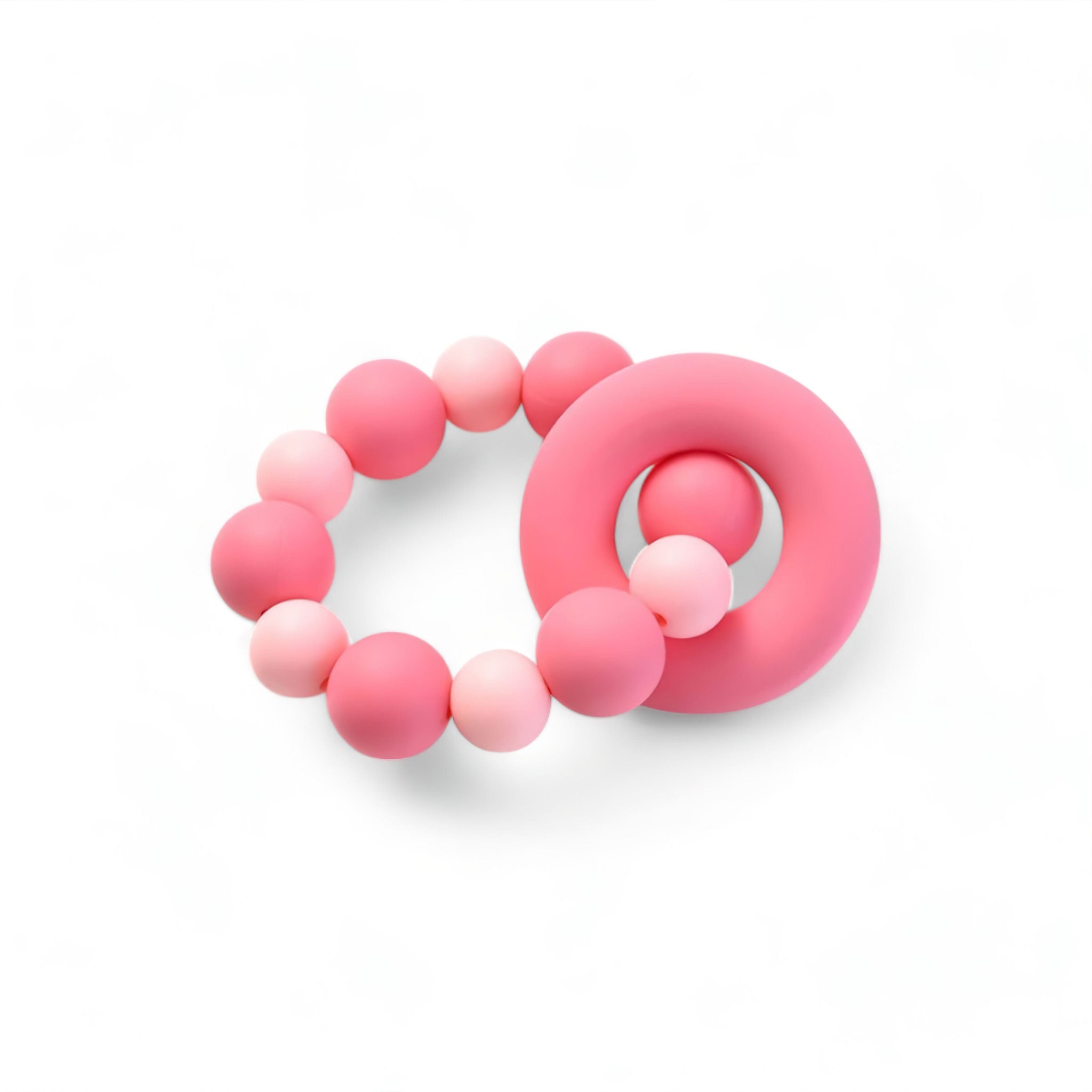 Gentle Teething Bracelet Baby Boujee Pink 