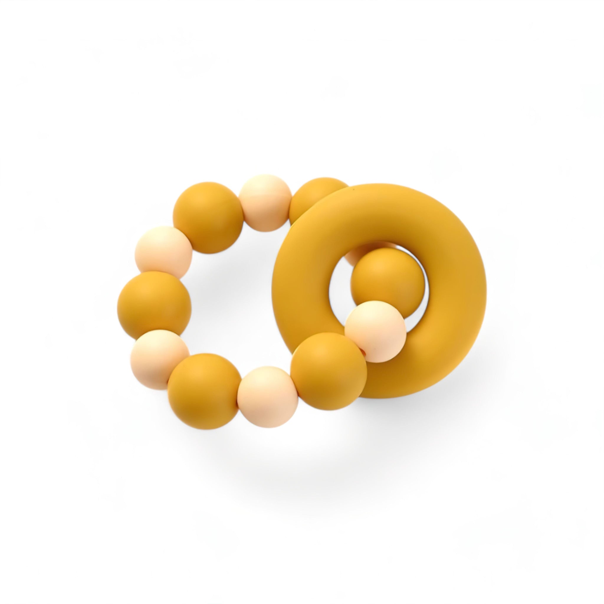 Gentle Teething Bracelet Baby Boujee Earth Yellow 