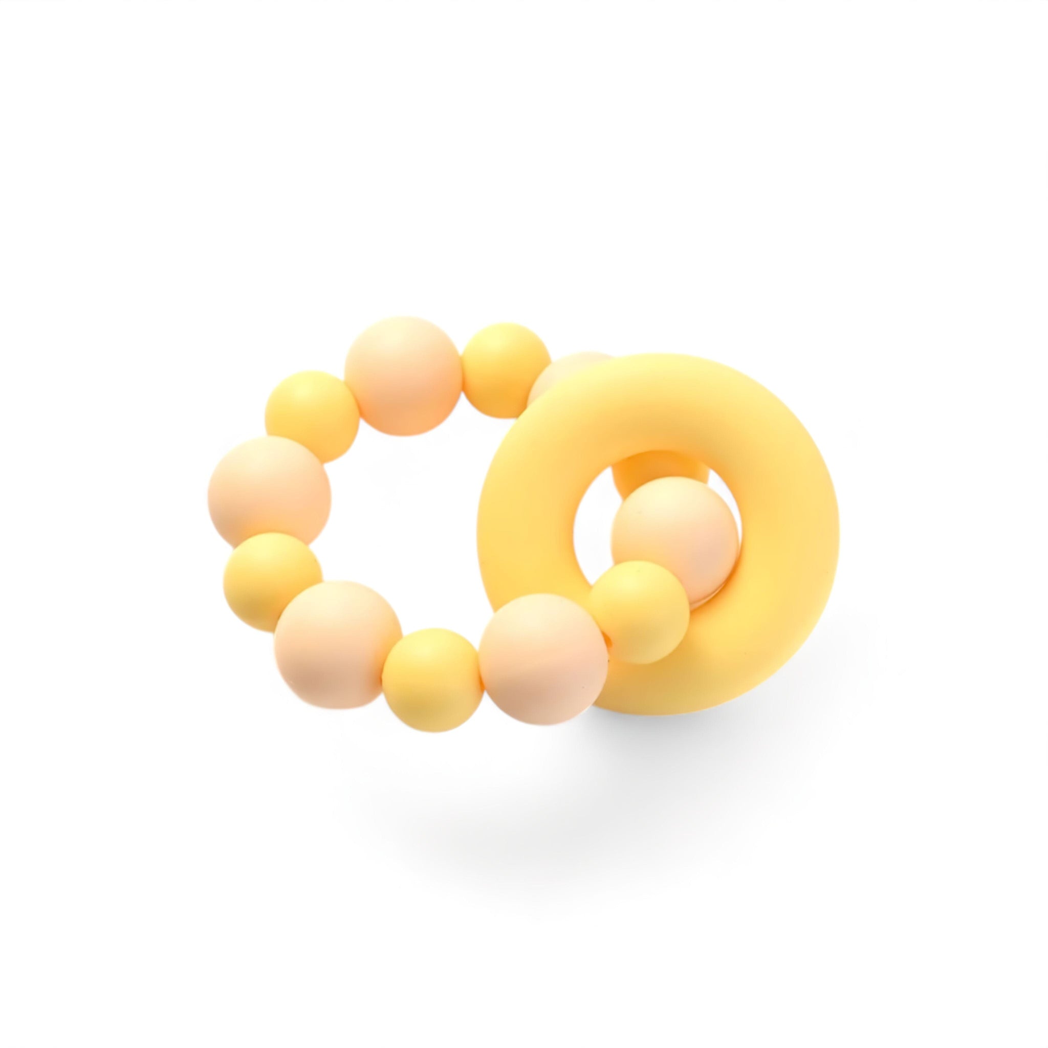 Gentle Teething Bracelet Baby Boujee Bright Yellow 