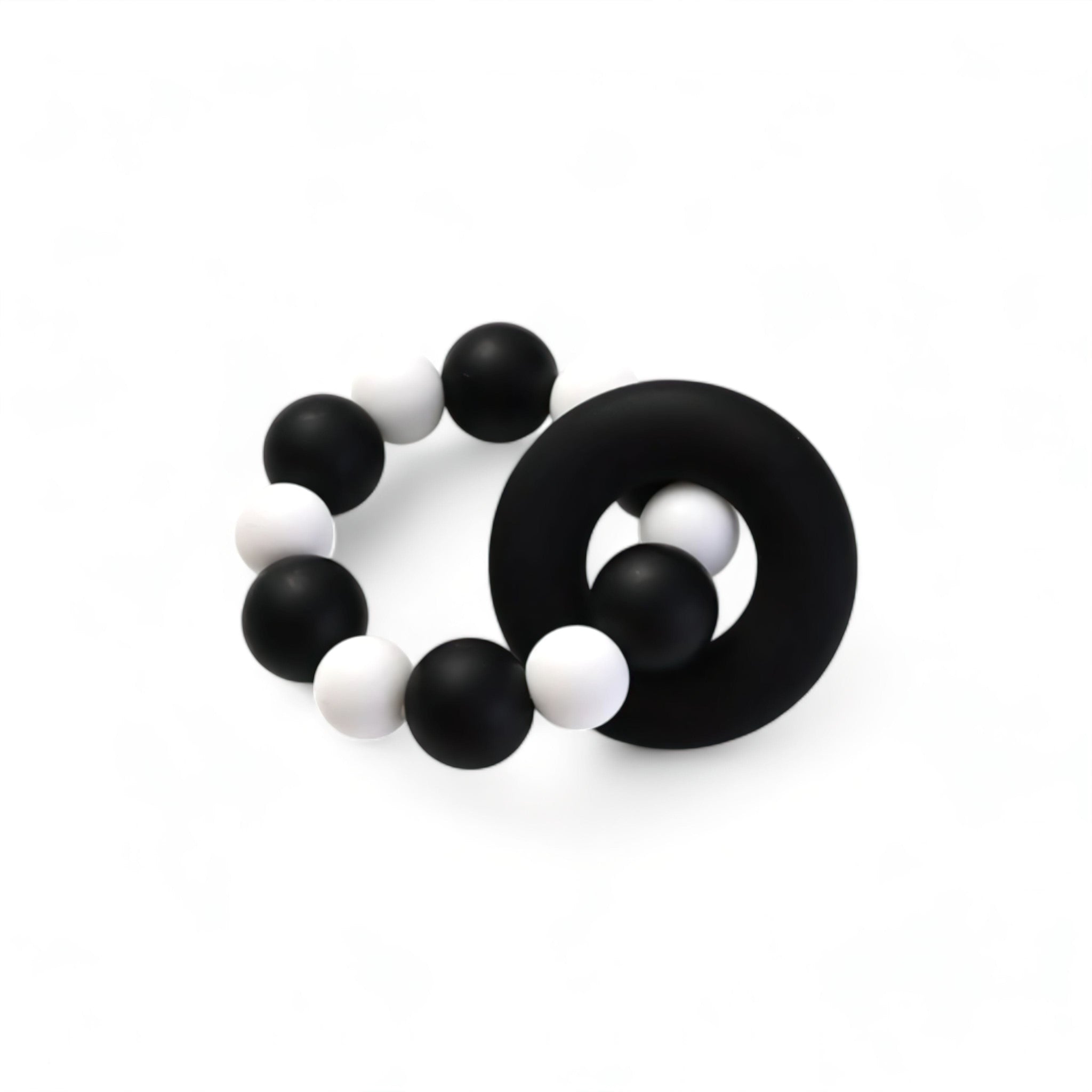 Gentle Teething Bracelet Baby Boujee Black 