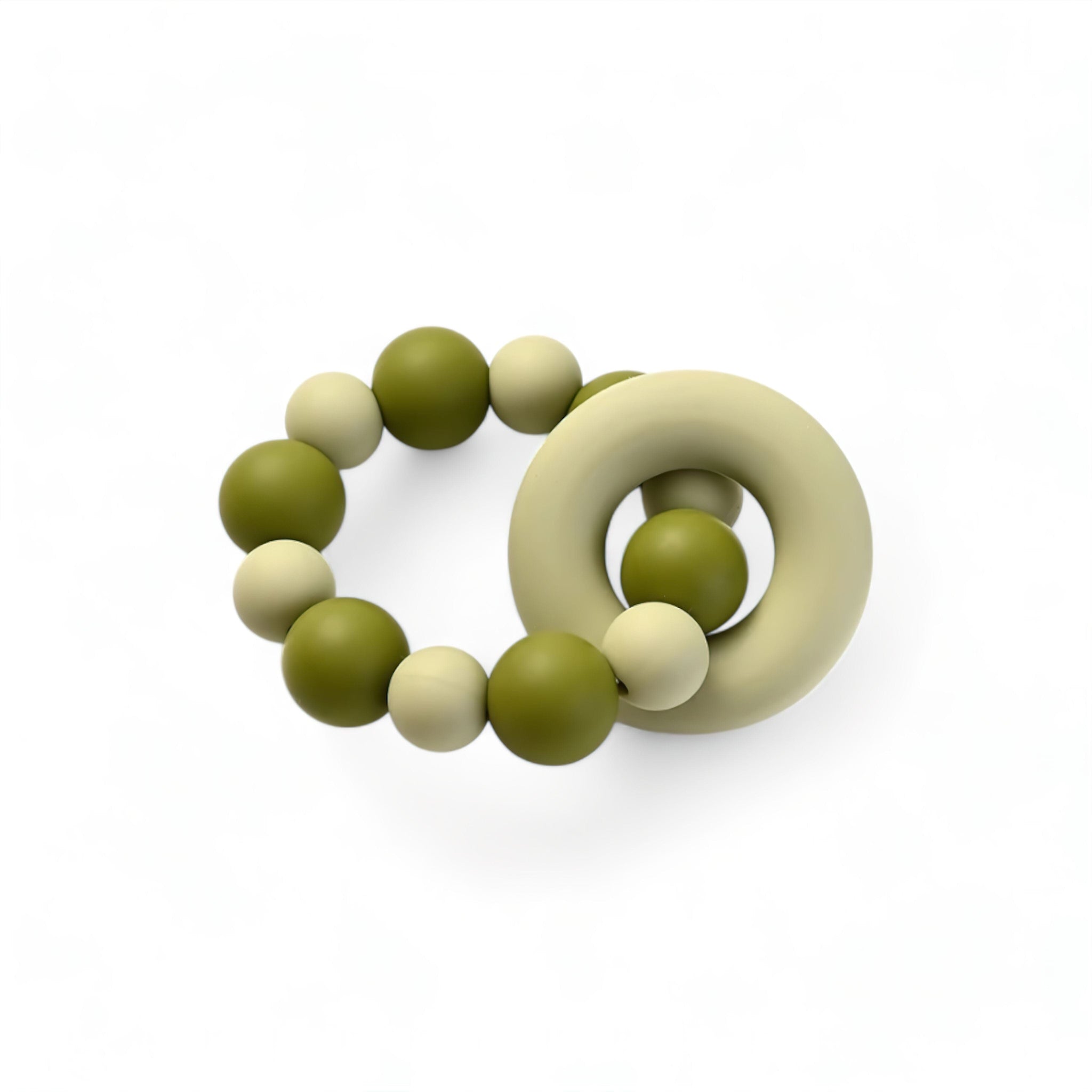 Gentle Teething Bracelet Baby Boujee Grass Green 