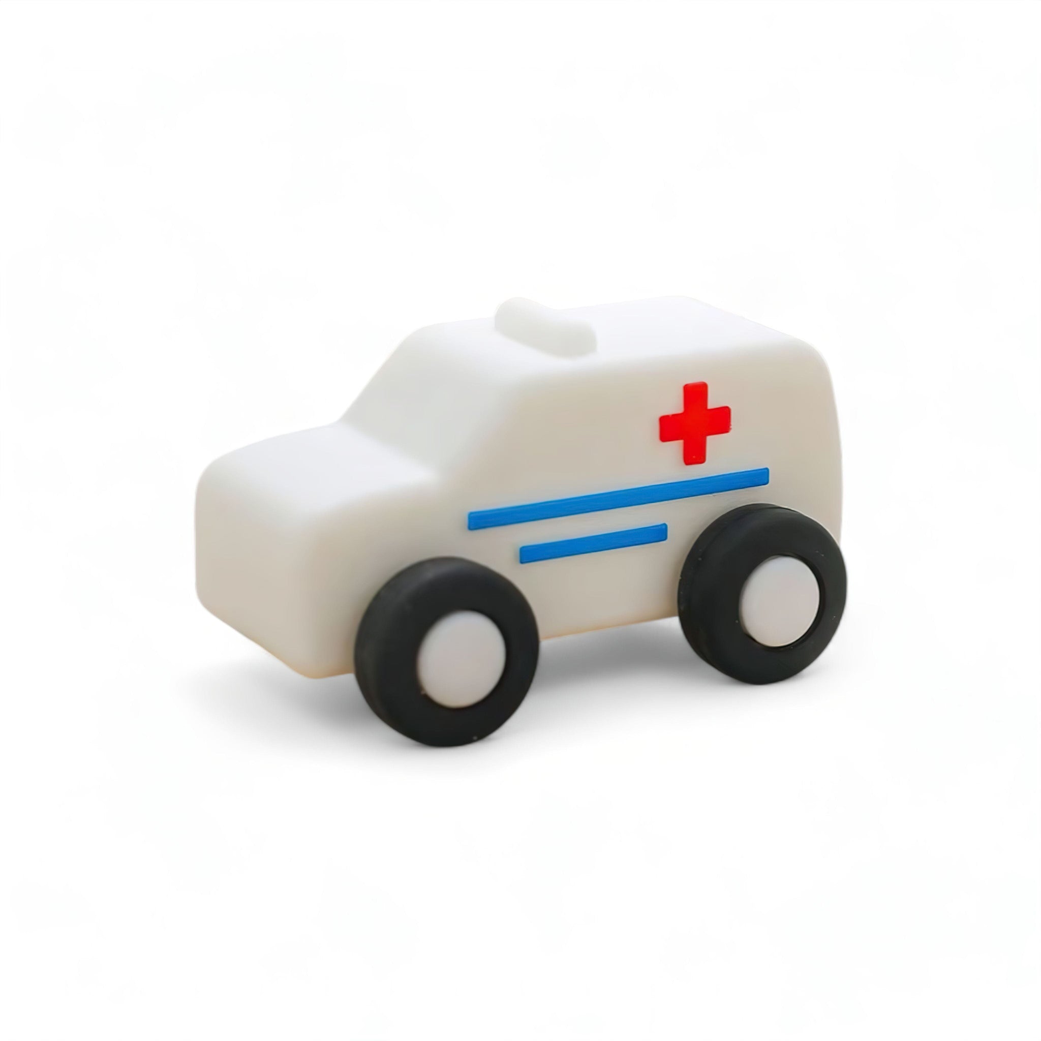 Lil Car Teether Baby Boujee White Ambulance 