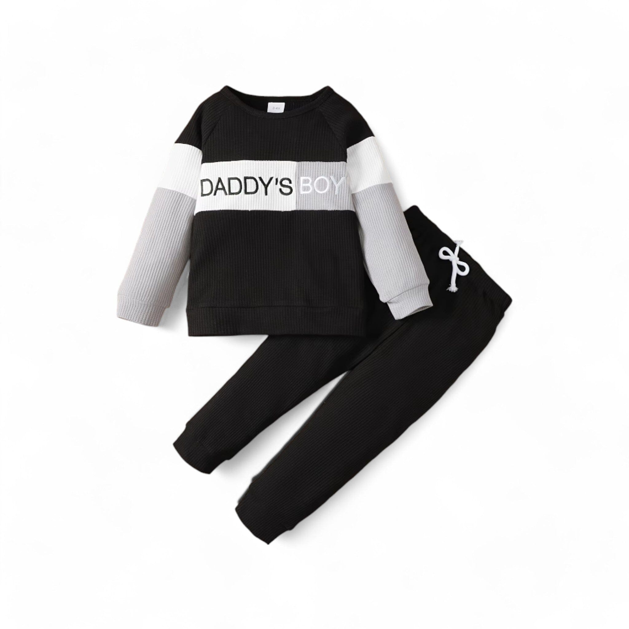 Daddy's Set Boys Clothing Baby Boujee Black 9-12M 