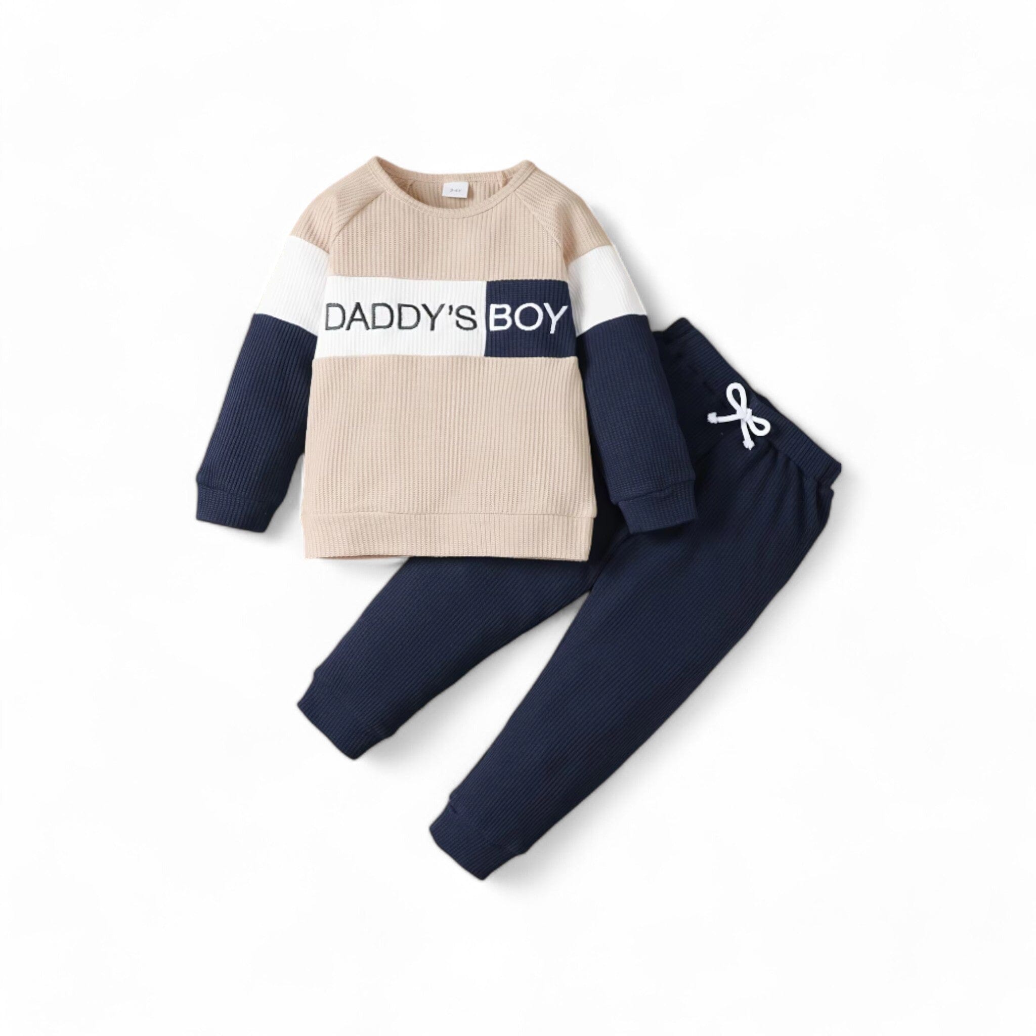 Daddy's Set Boys Clothing Baby Boujee Beige 9-12M 