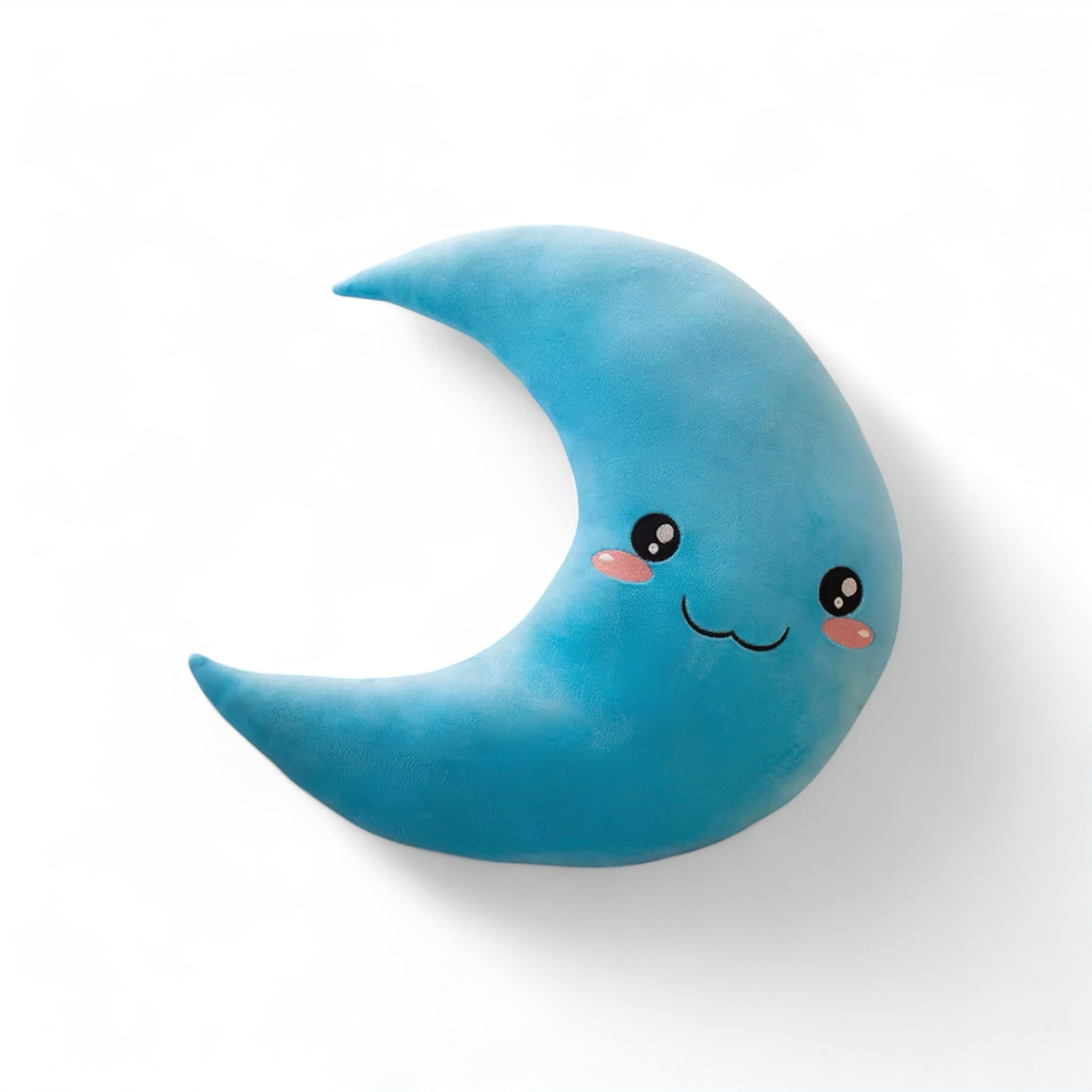 Smiley Moon Pillow Baby Boujee Blue 25cm (9.84") 