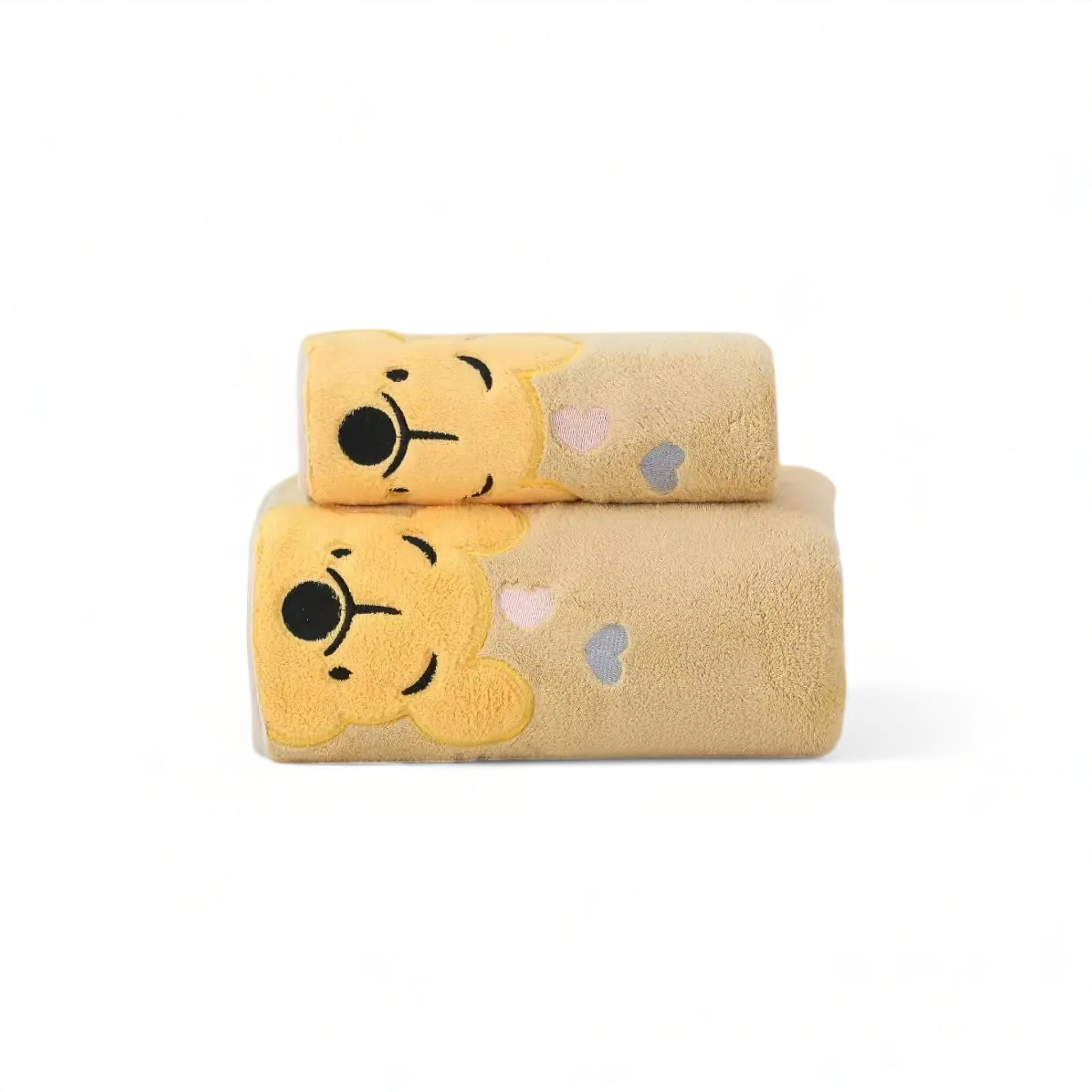 Winnie Cute Towel Baby Boujee Khaki 35cm 