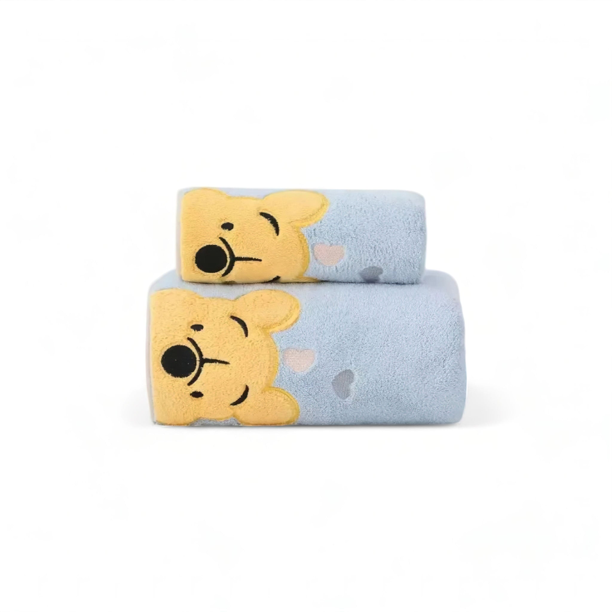 Winnie Cute Towel Baby Boujee Blue 35cm 
