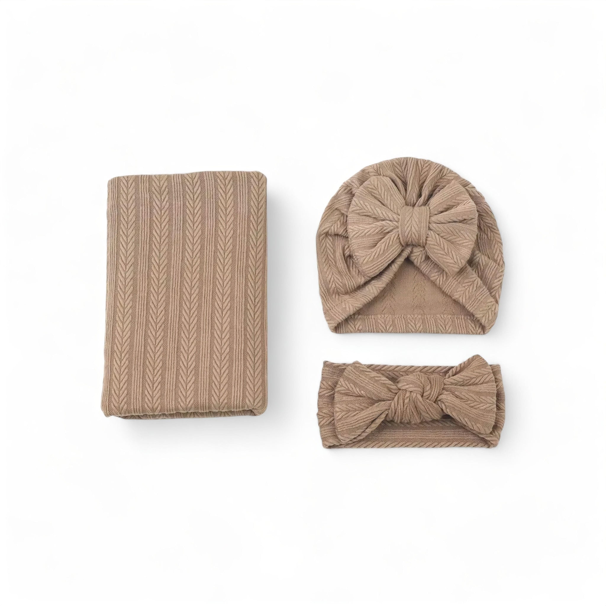 Little Swaddle Set (fix sizes in ADP they are not completed. Remove "&" and replace with L "X" W Baby Boujee Brown 