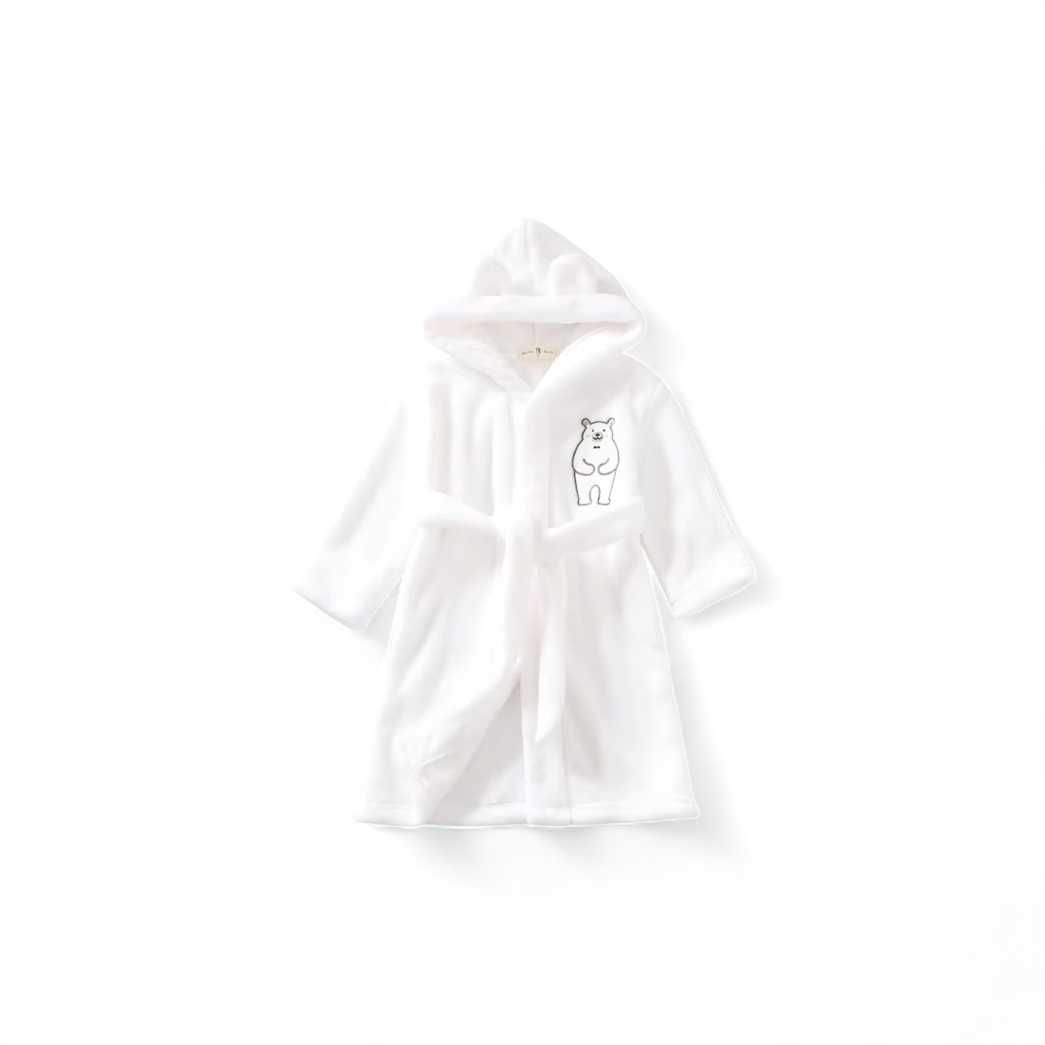 Kiddos Bear Robe Baby Boujee White 2T 