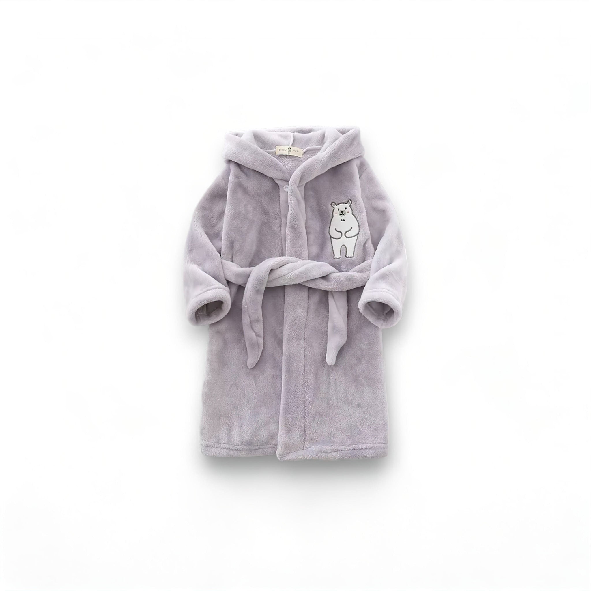 Kiddos Bear Robe Baby Boujee Grey 2T 