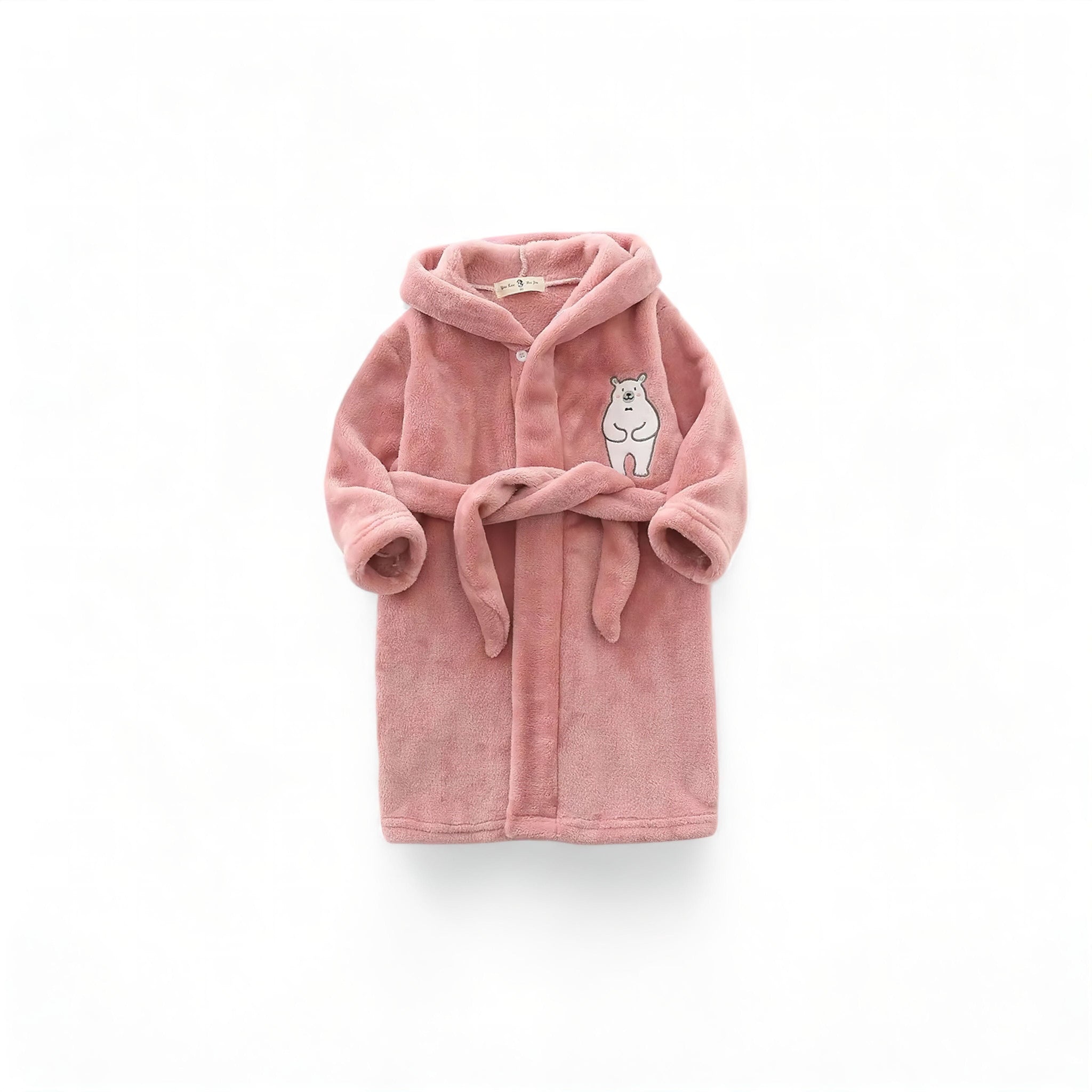 Kiddos Bear Robe Baby Boujee Red 2T 
