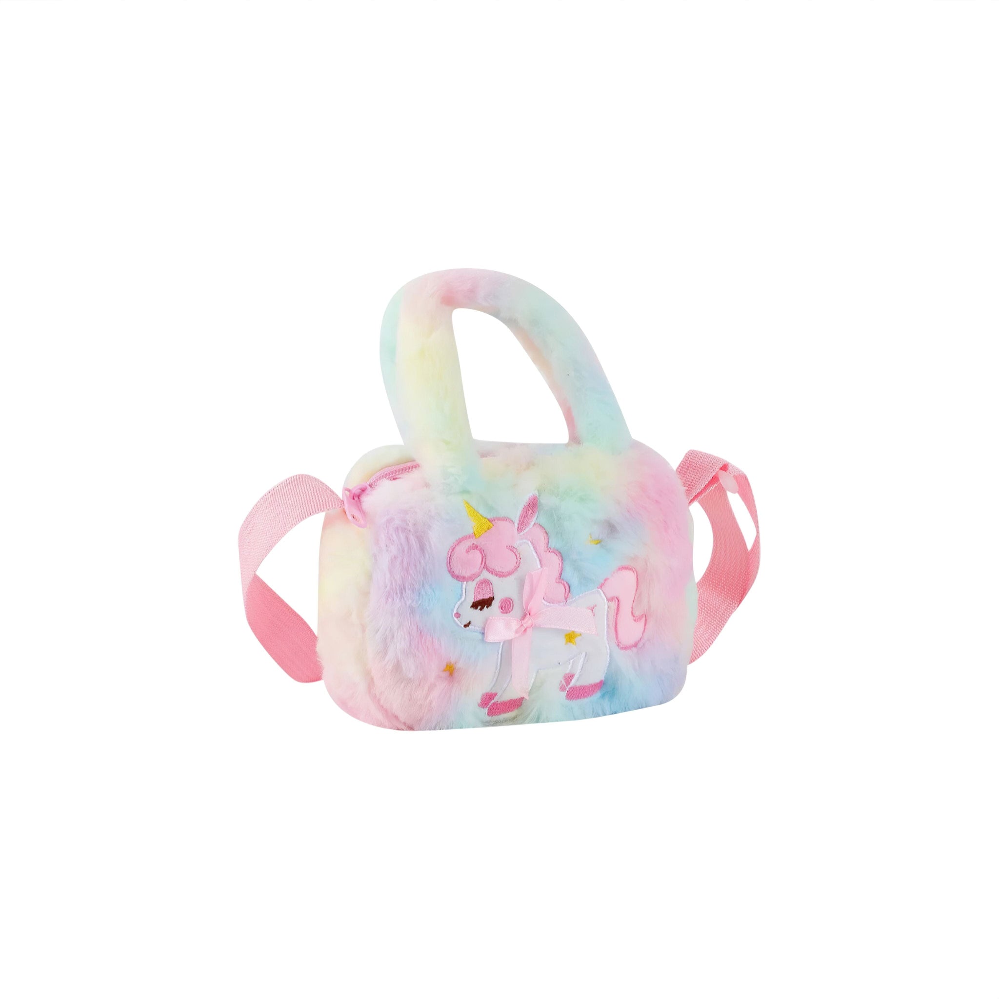 Adorable Unicorn Bag (what material is it? Plush is not a material. update APD) Baby Boujee Rainbow 