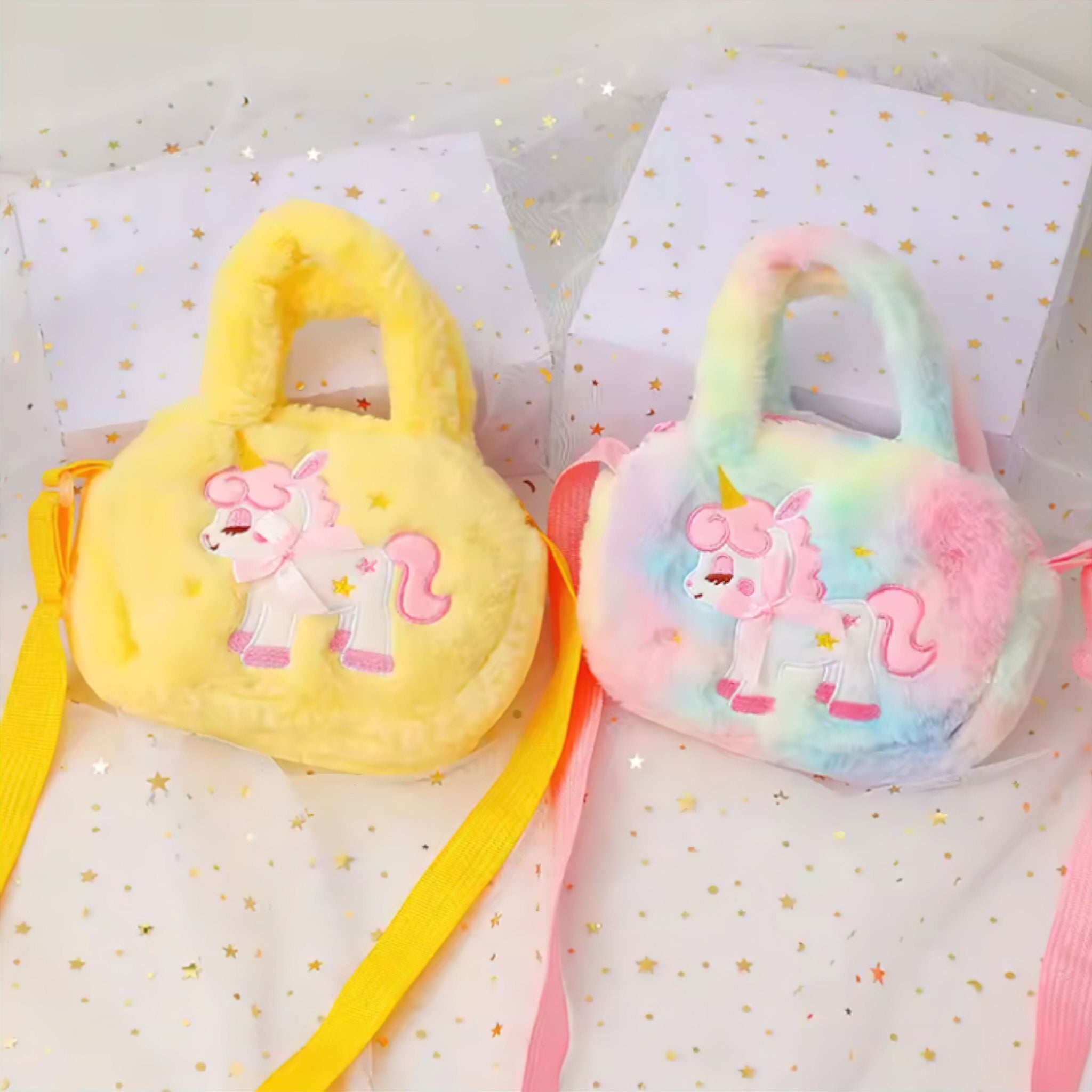 Adorable Unicorn Bag (what material is it? Plush is not a material. update APD) Baby Boujee 