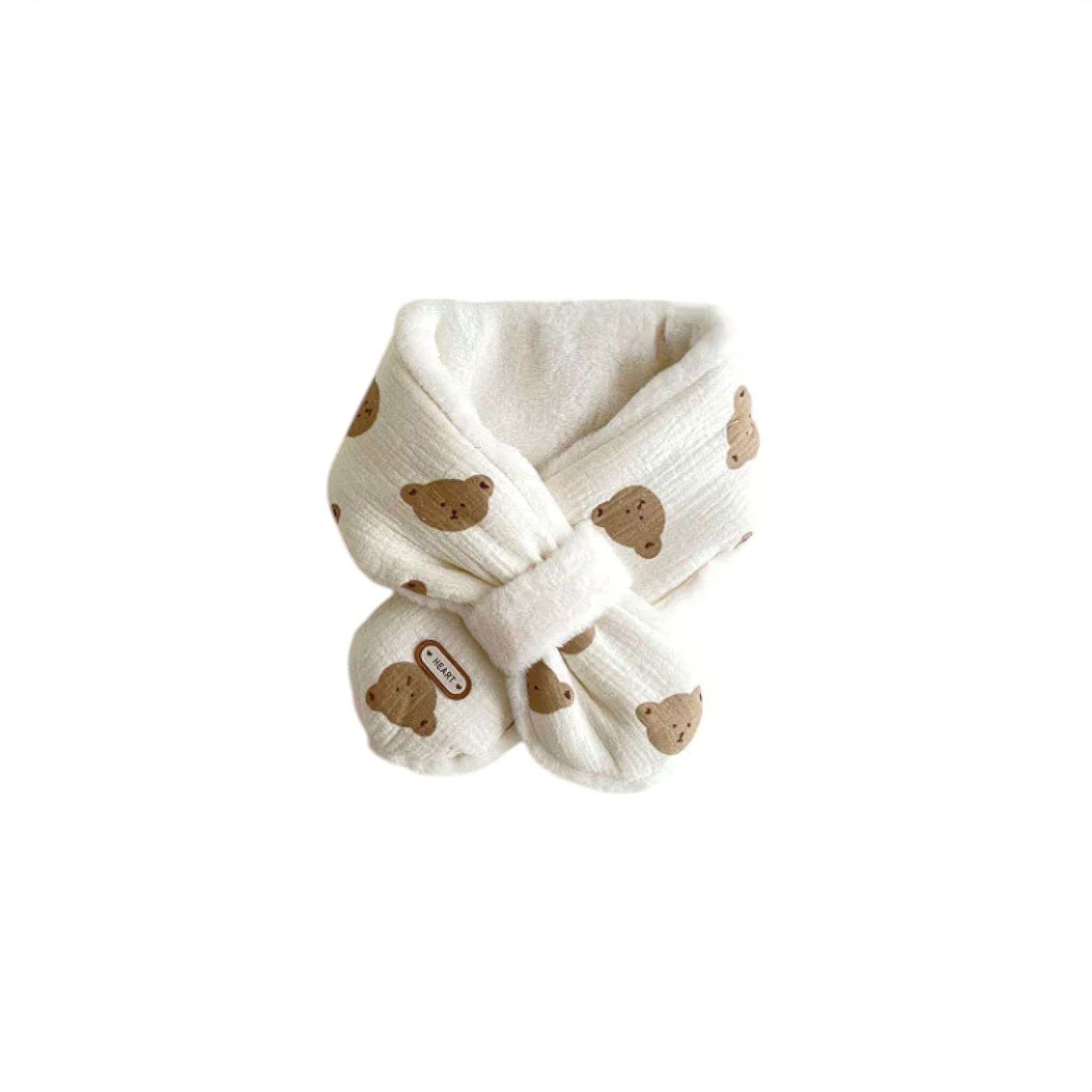 Fuzzy Bear Scarf (JS) apd updated Baby Boujee White 