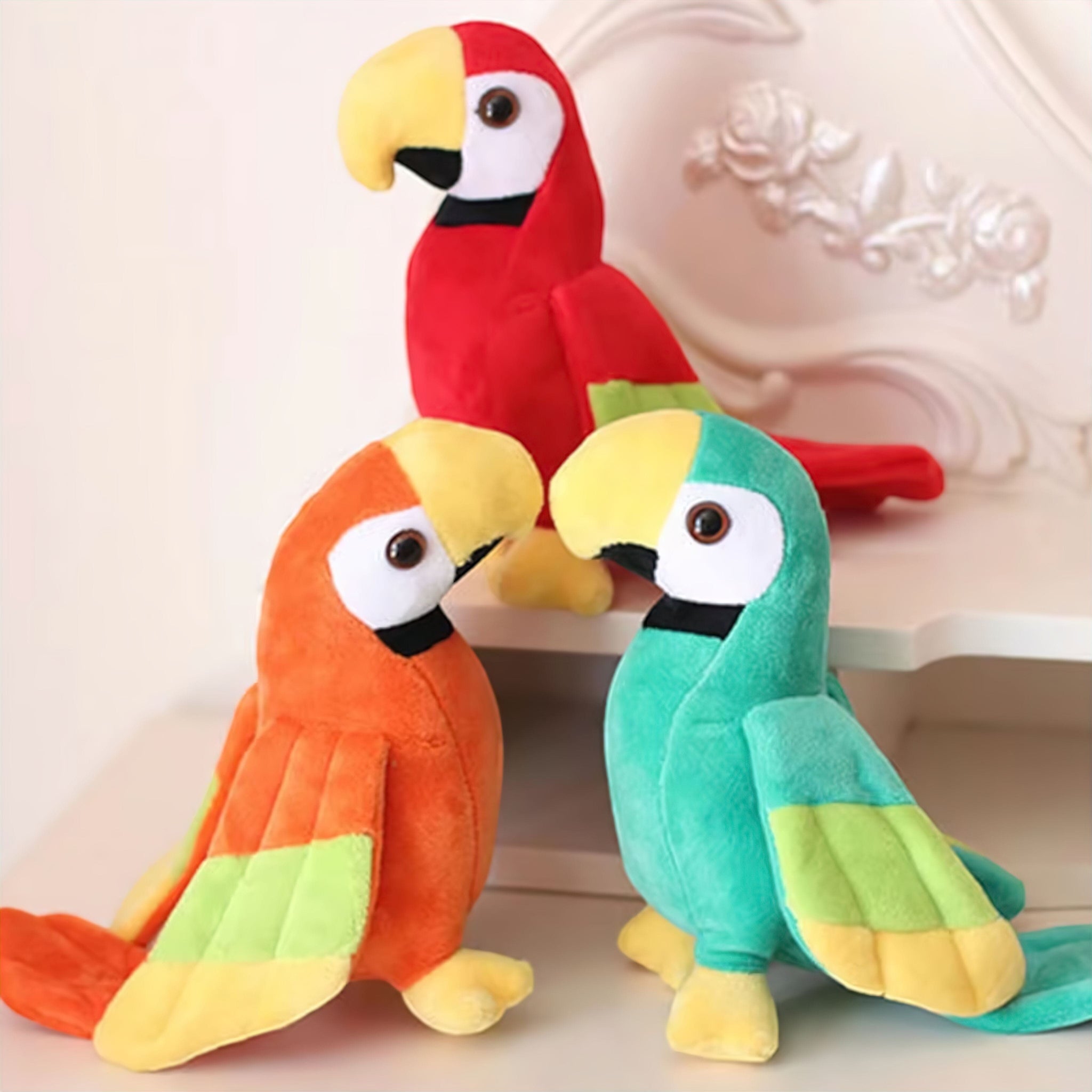 Snuggly Parrot Toy (JS) working Baby Boujee 
