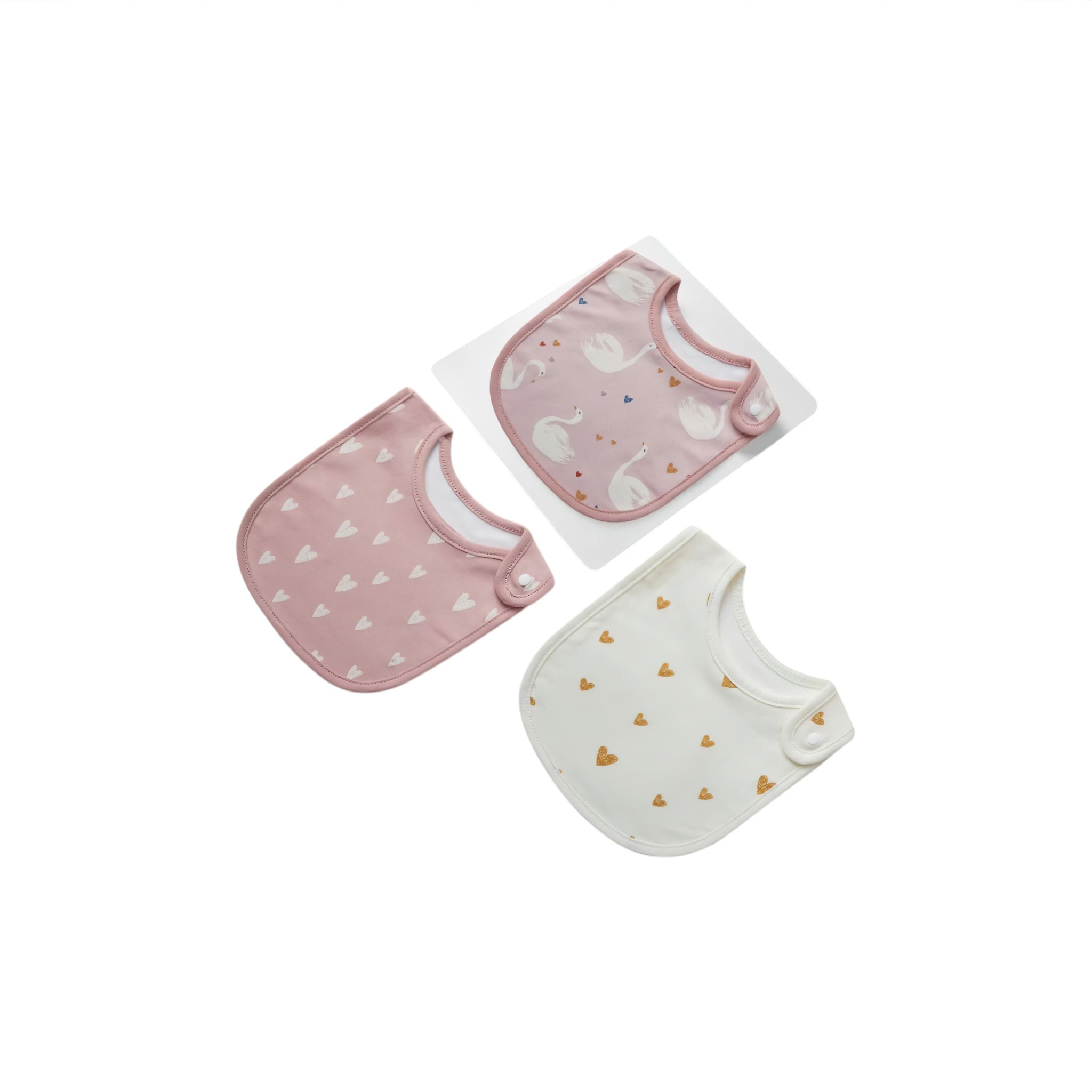 Lovely Baby Bib Baby Boujee Swans 
