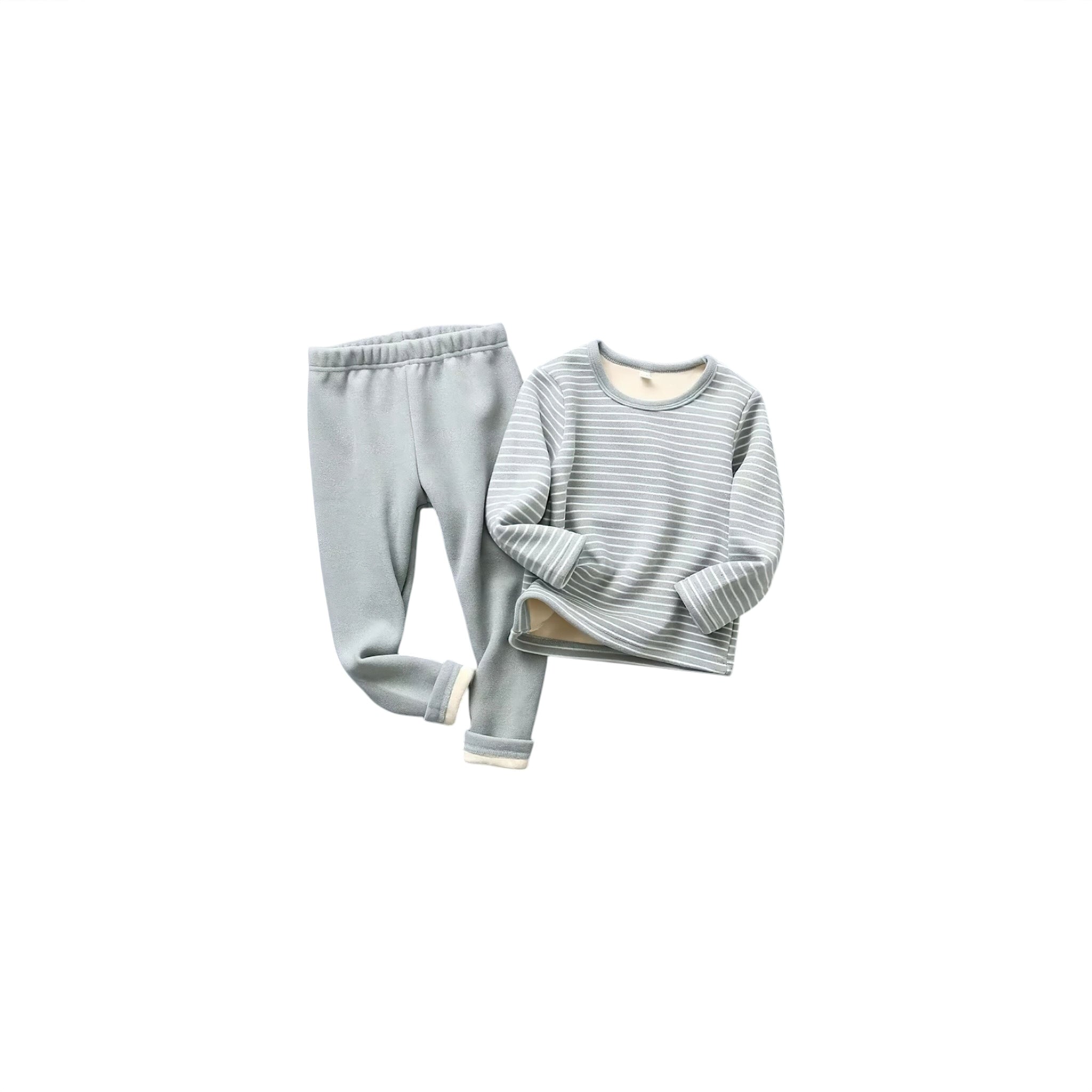 Stripey Dream Pajamas Baby Boujee Grey 2-3T 