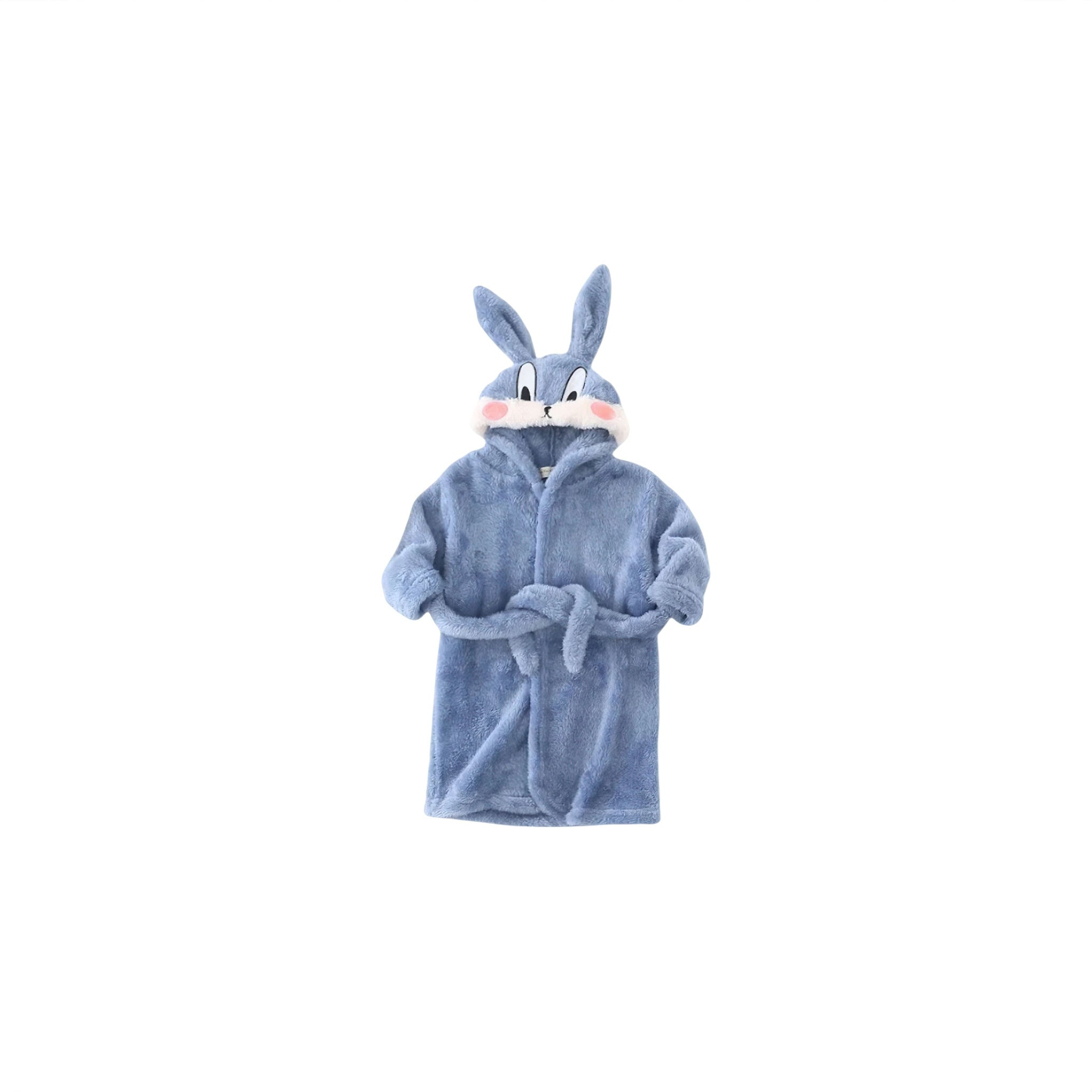 Hoppy Snuggles Robe (JS) Baby Boujee Blue 12-24M 