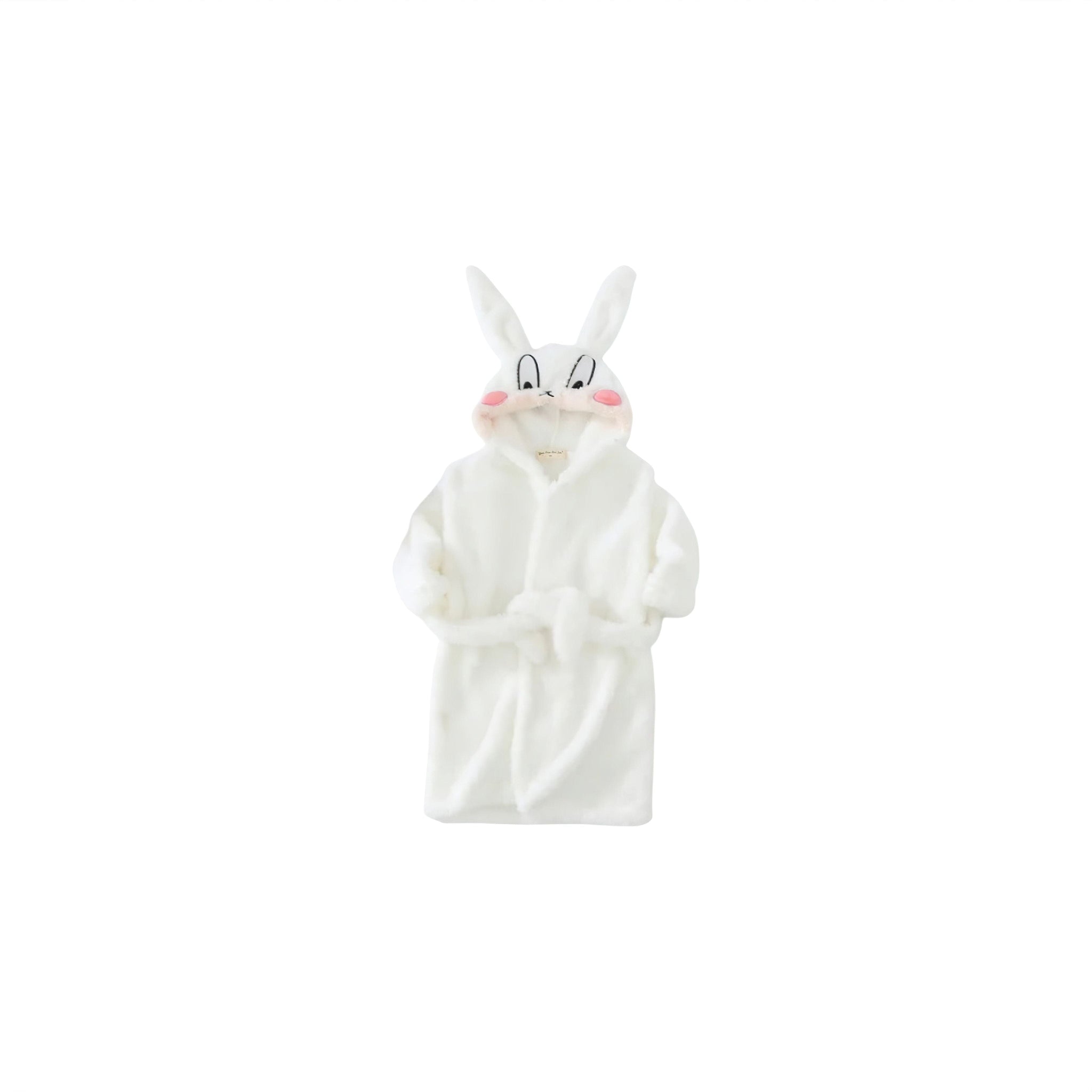 Hoppy Snuggles Robe (JS) Baby Boujee White 12-24M 