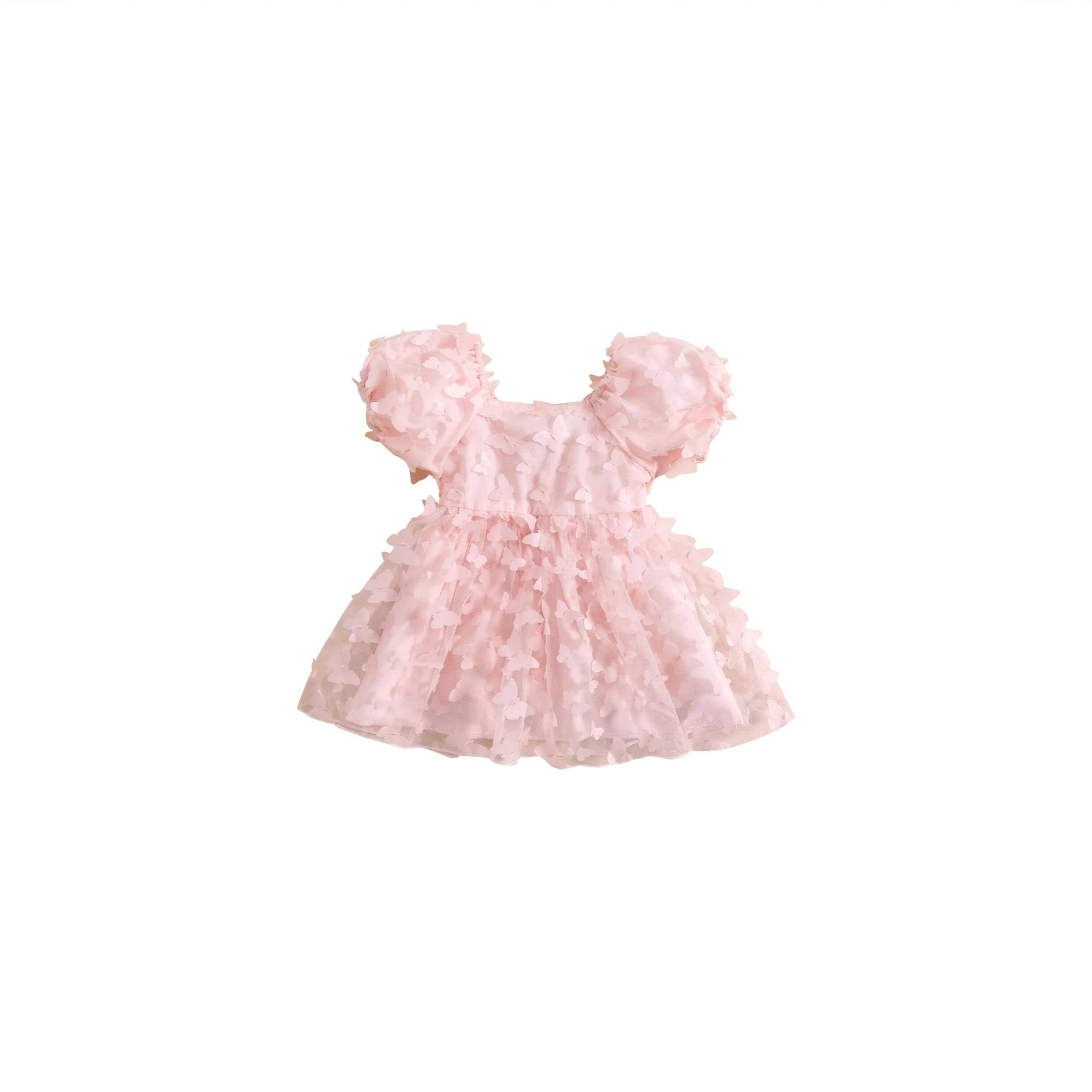 Princess Flutter Dress (JS) Baby Boujee Pink 6-12M 