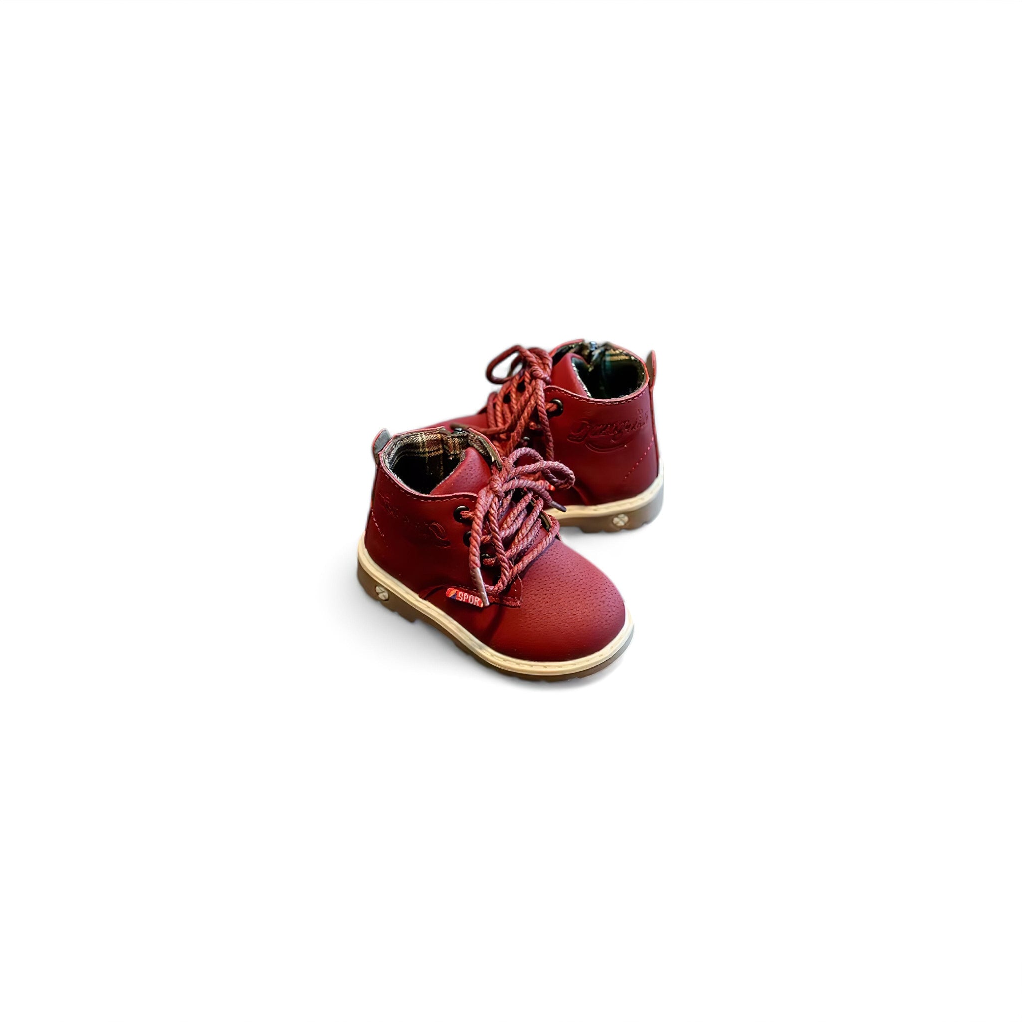 Suede Step Boots (JS) image are updated/added Shoes + Socks Baby Boujee Deep Red 4.7" (12cm) 