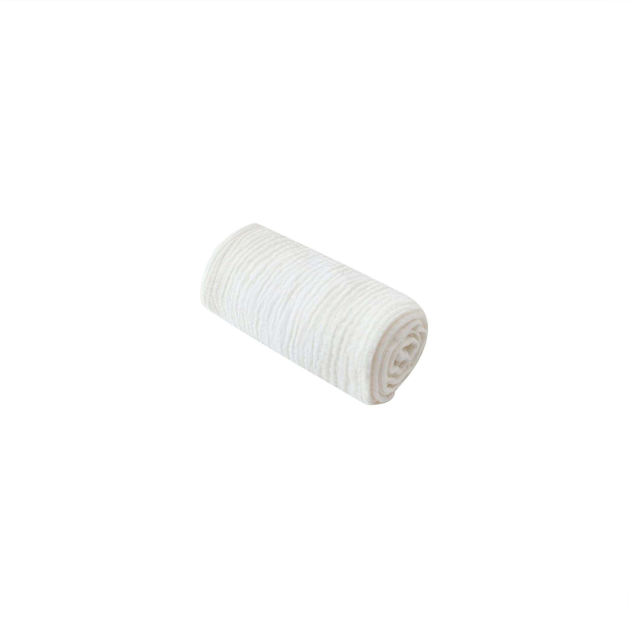 Gentle Crinkle Swaddle (JS) Baby Boujee White 