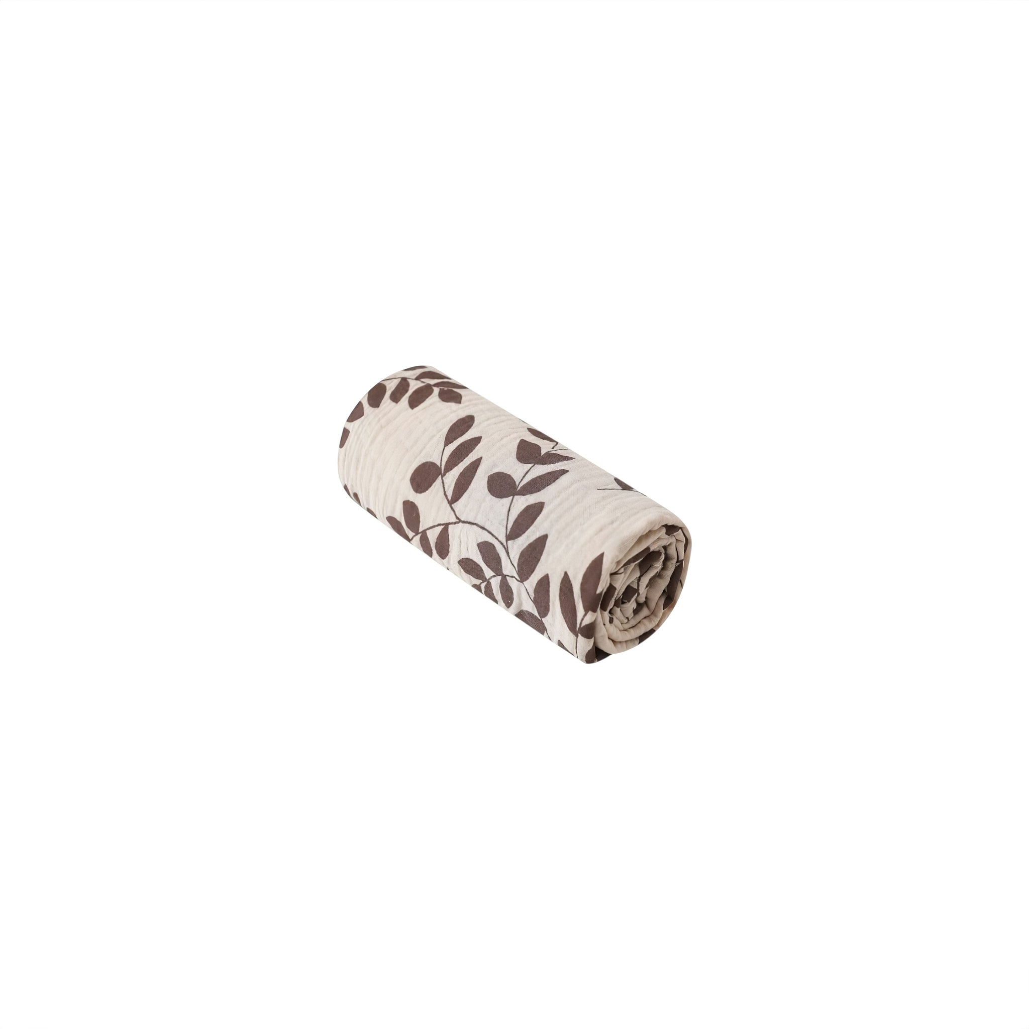 Gentle Crinkle Swaddle (JS) Baby Boujee Leaves 